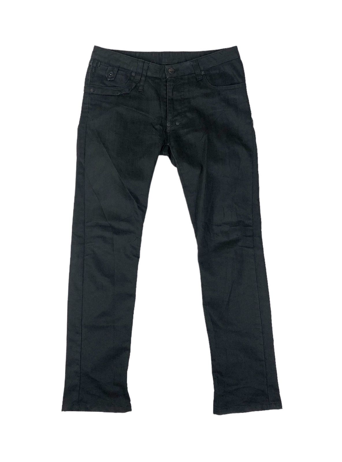 Japanese Brand × Katharine Hamnett London Katharine Hammett London Black Wax Pants Size US 30 / EU 46 - 1 Thumbnail