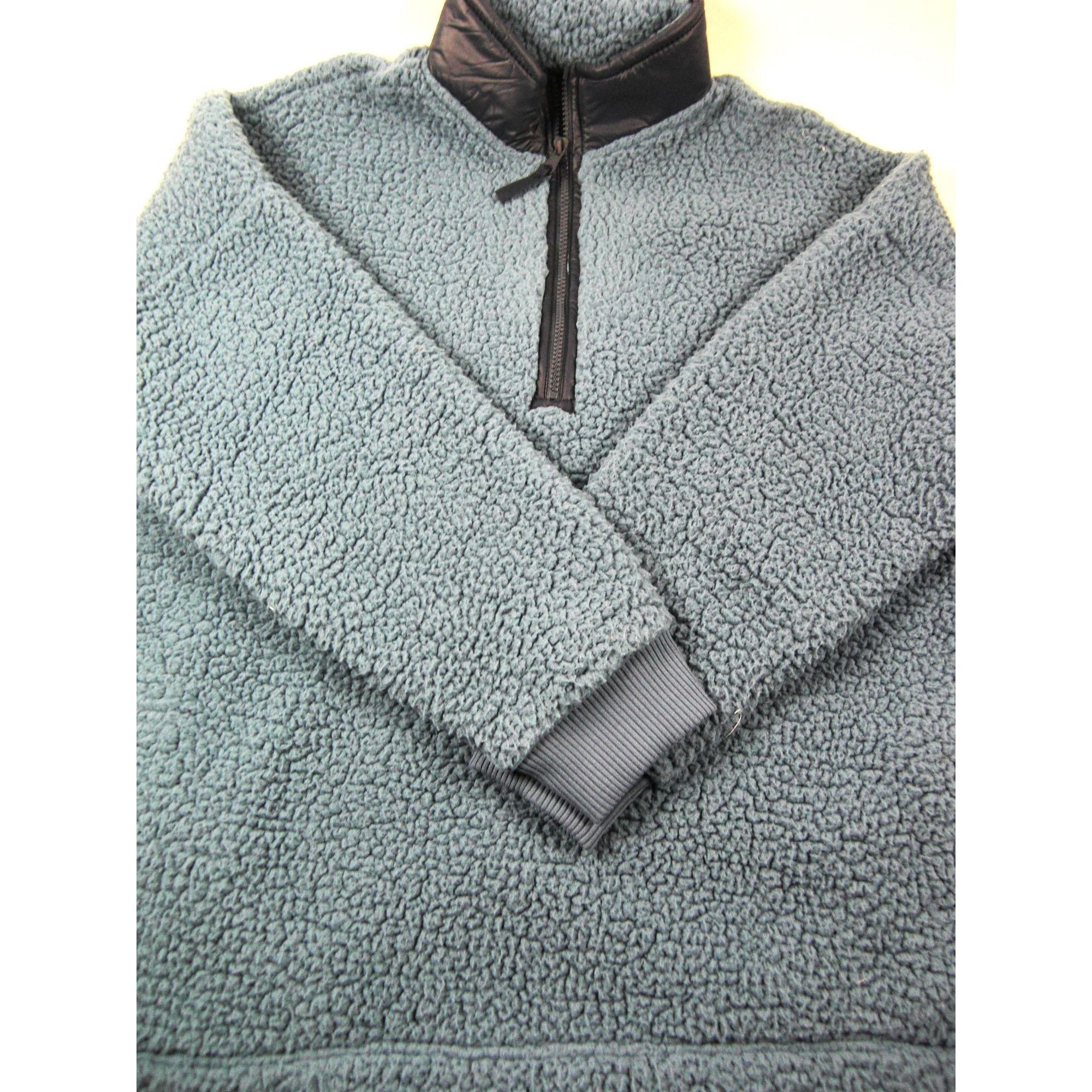 Other Blue Men's Fleece Half Zip Pullover Sweatshirt Size Large Si Size US L / EU 52-54 / 3 - 1 Thumbnail