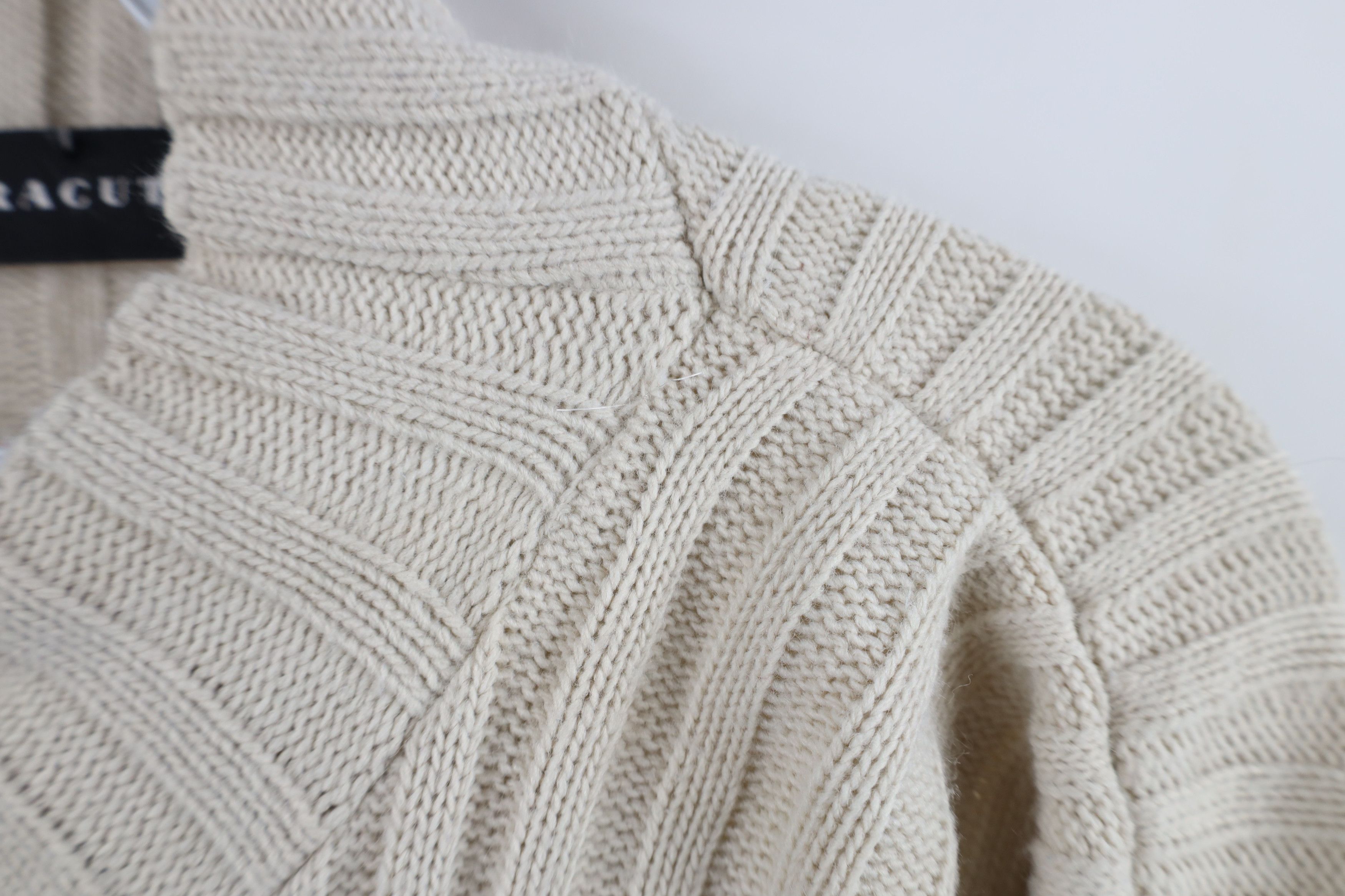 Vintage Vintage 90s Streetwear Striped Ribbed Knit Mock Neck Sweater Size US XXL / EU 58 / 5 - 4 Thumbnail