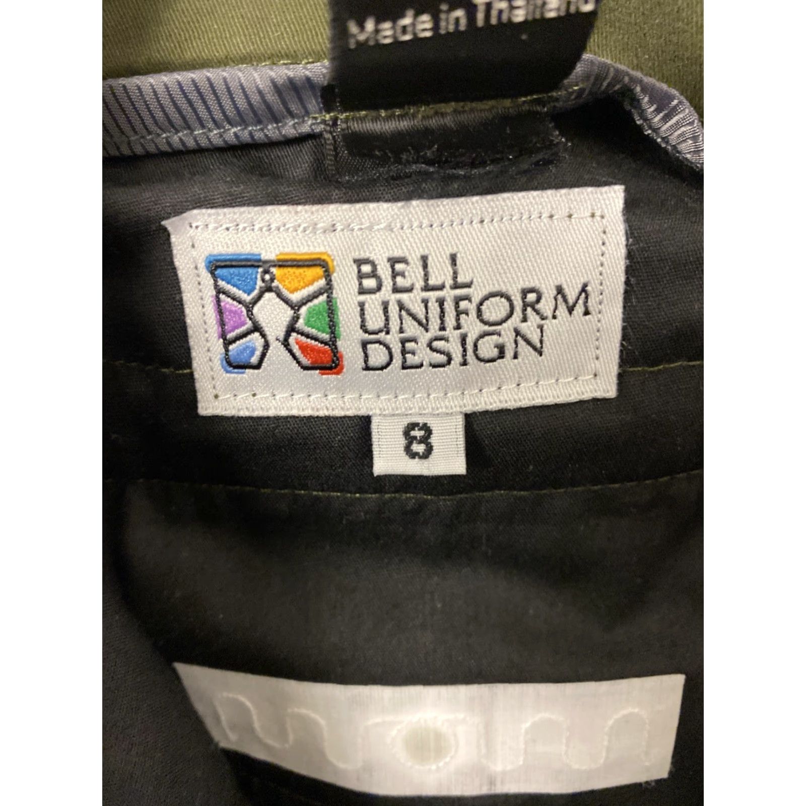 Lee BELL Women’s Chino Pants DARK GREEN Straight Leg 8M Split Button Zip Casual Workwear 36in Inseam Cotton Polyester Twill Ladies Pants Green Wool? Size 30" / US 8 / IT 44 - 7 Thumbnail