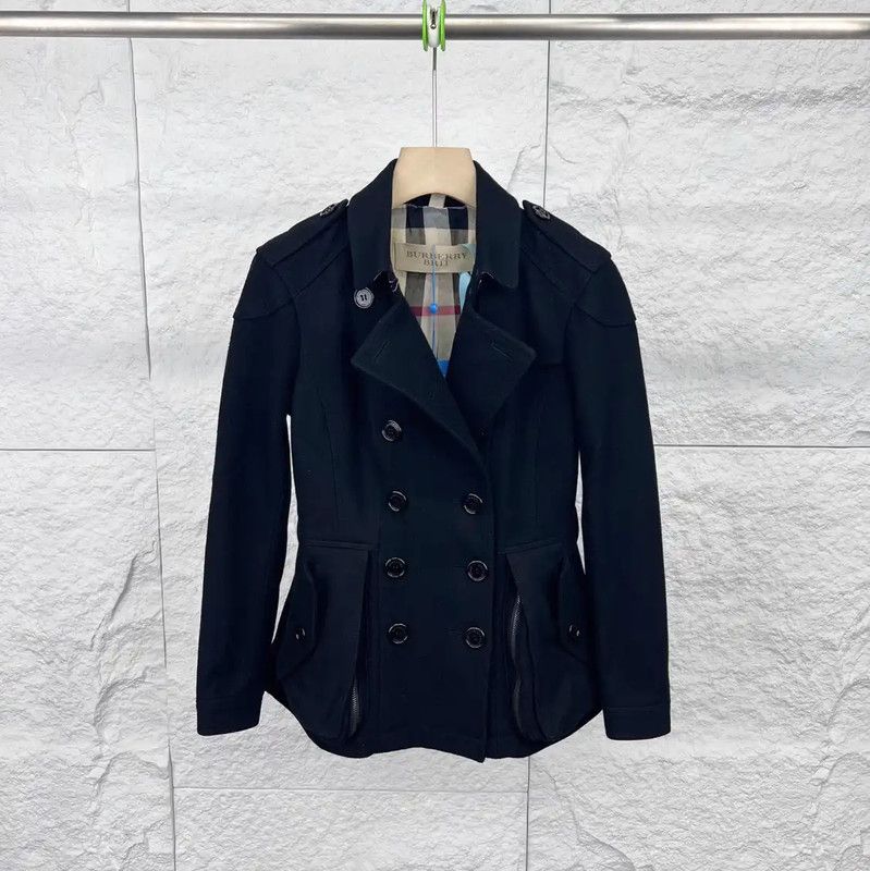 Burberry Burberry Black Cotton Women's Coat Size ONE SIZE - 1 Thumbnail