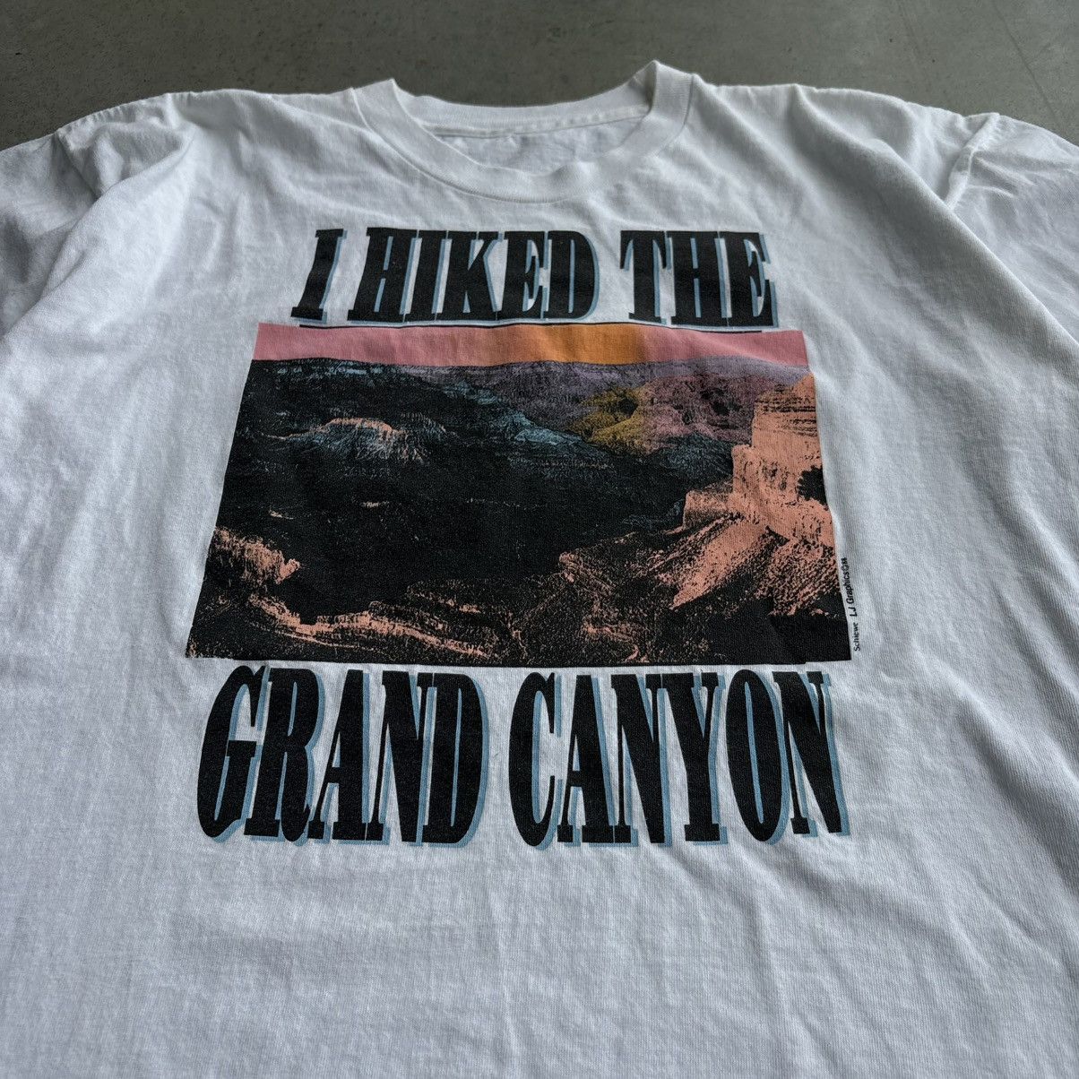 Vintage CRAZY Vintage I Hiked The Grand Canyon Joke Tee Don Rock XL Size US XL / EU 56 / 4 - 6 Thumbnail