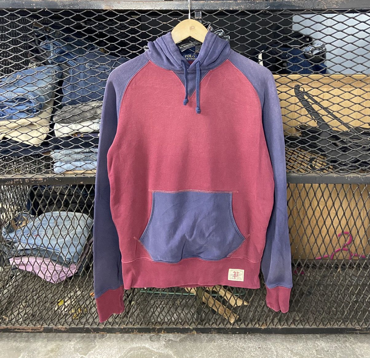 Other × Polo Ralph Lauren × Vintage Vintage PRL Polo RL Sweater Two Tone Hooded Size US S / EU 44-46 / 1 - 1 Thumbnail