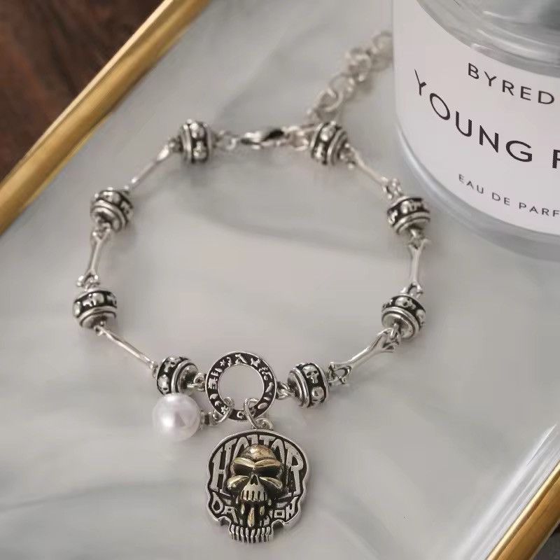Jewelry Creative Skull Heads Bracelet Size ONE SIZE - 1 Thumbnail