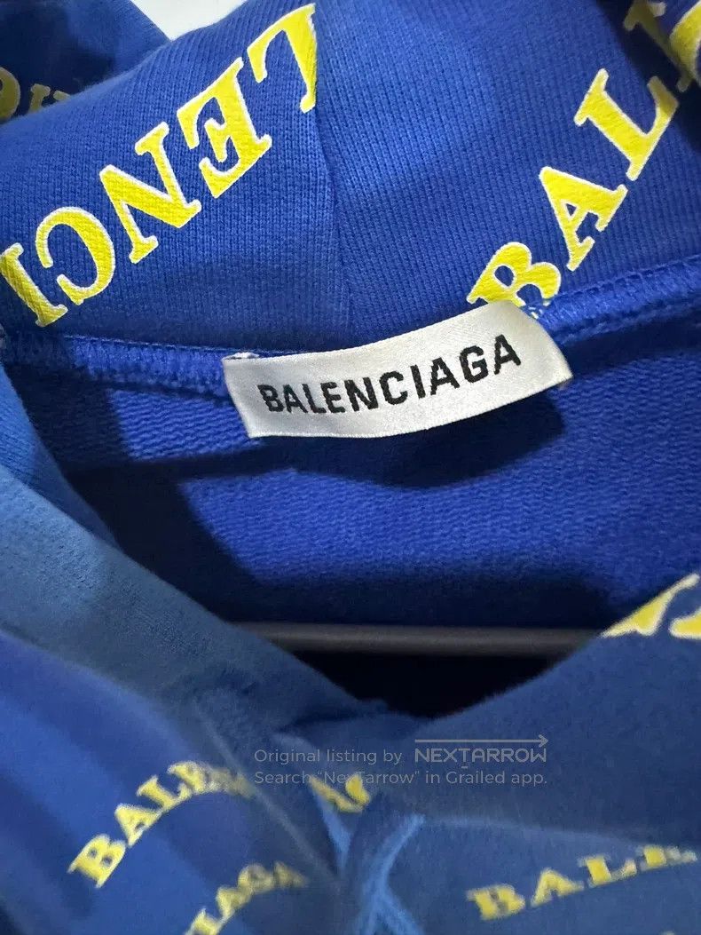 Balenciaga Balenciaga Full letter logo cotton hooded sweater Size US S / EU 44-46 / 1 - 3 Thumbnail