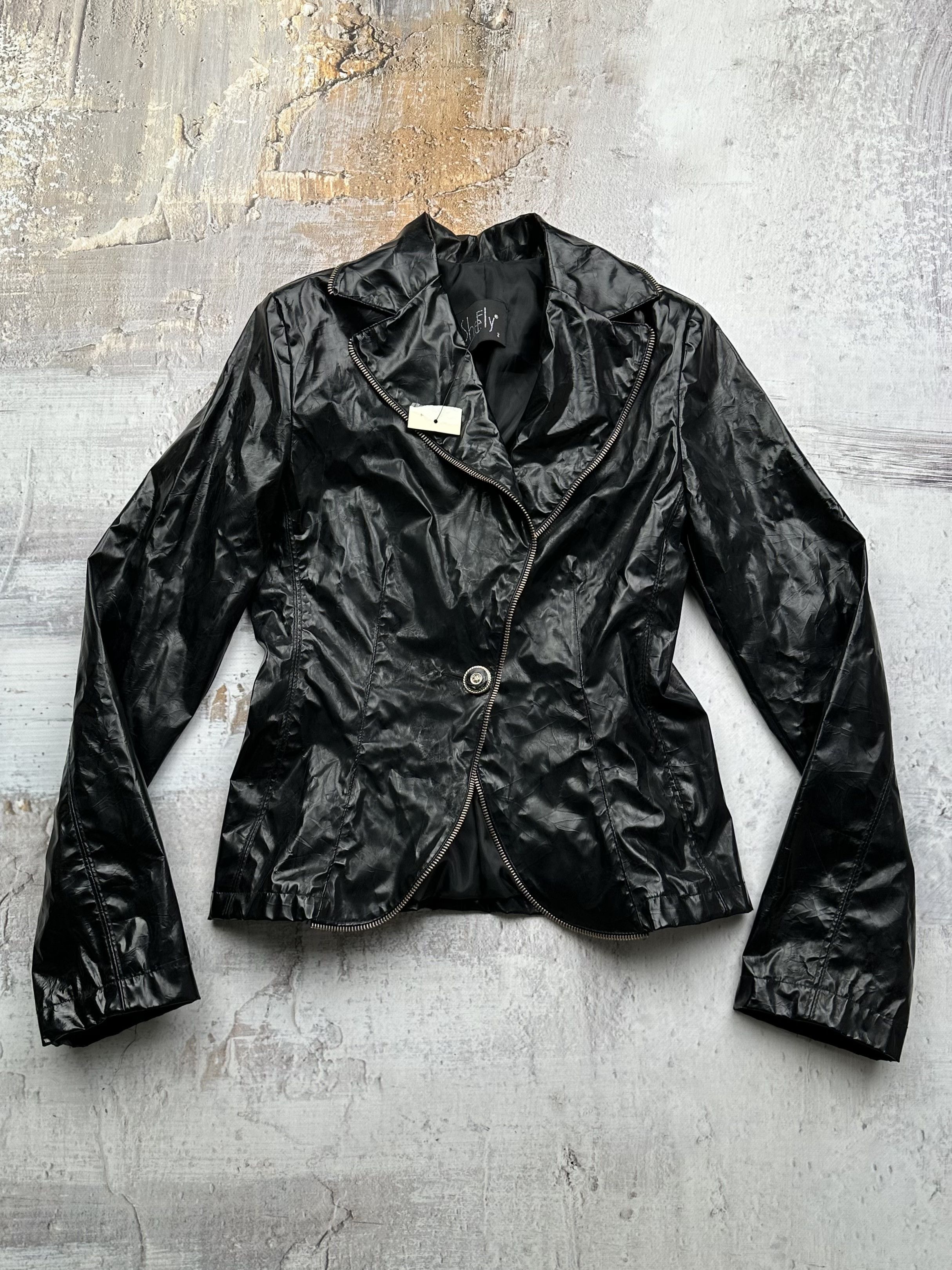 image of Avant Garde Vintage Amazing Cropped Jacket in Black, Women's (Size XS)