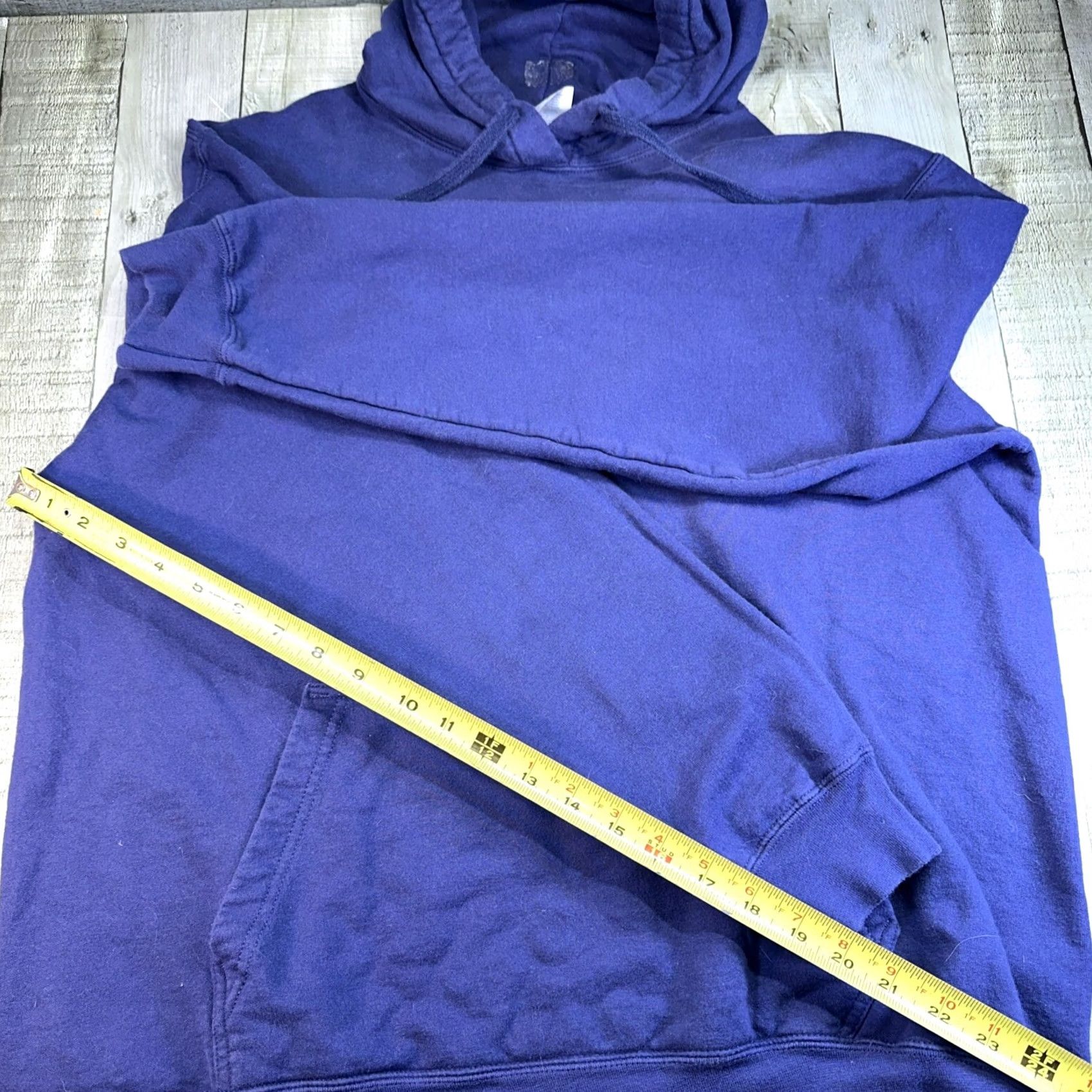 Vintage Chicago Skyline City Bear Hoodie Mens L Blue Navy large pullover urban streetwear Size US L / EU 52-54 / 3 - 5 Thumbnail