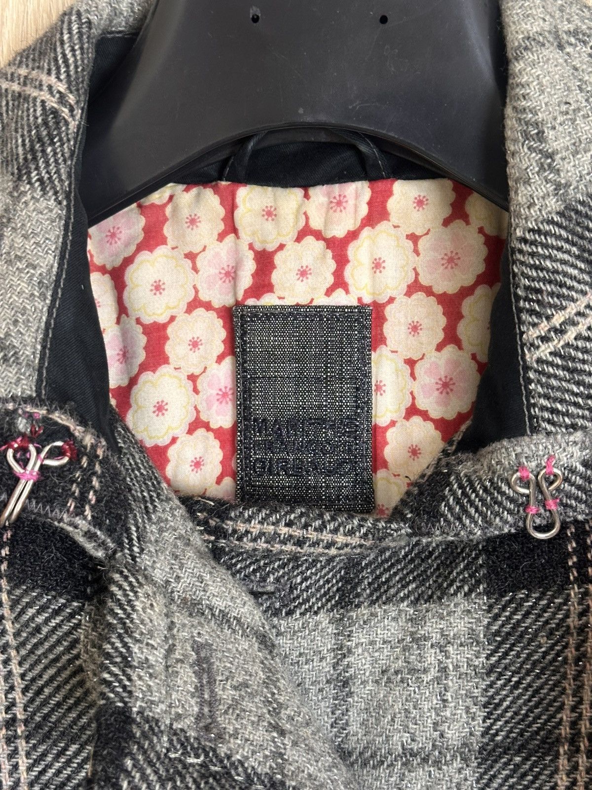 Marithe + Francois Girbaud 🔥 Marithe Francois Girbaud Wool Coat Jacket Check Pattern Size M / US 6-8 / IT 42-44 - 5 Thumbnail