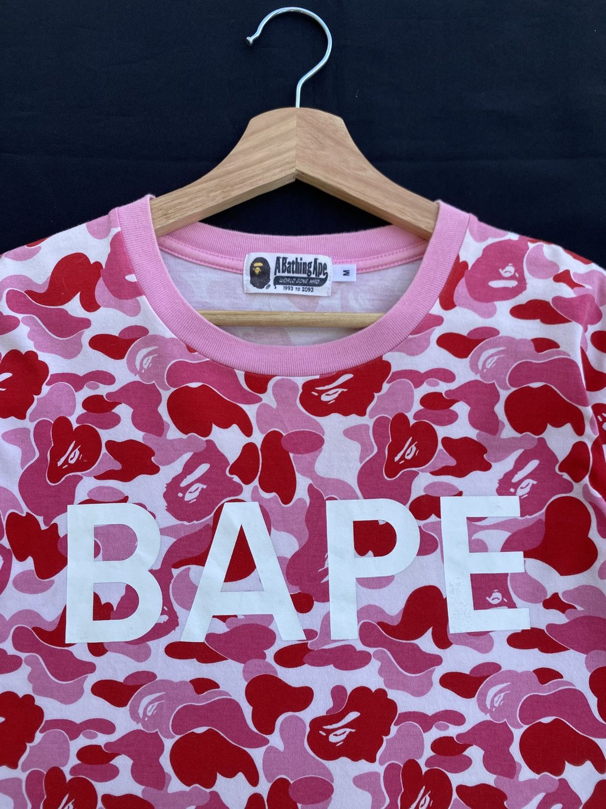 Bape Rare BAPE ABC camo pink ape head logo T-shirt A Bathing Ape Size US M / EU 48-50 / 2 - 8 Thumbnail