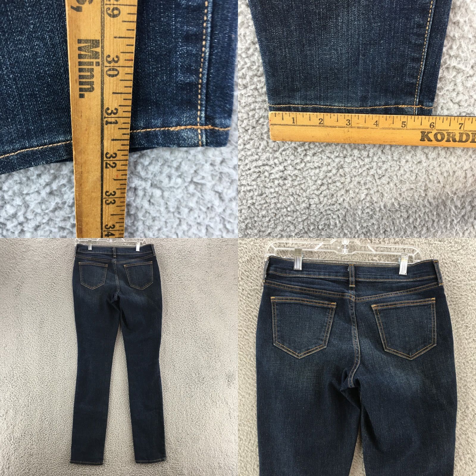 Old Navy Old Navy The Sweet Heart Skinny Jeans Womens 4 Long Blue Dark Wash 5 Pockets Size 27" / US 4 / IT 40 - 8 Thumbnail