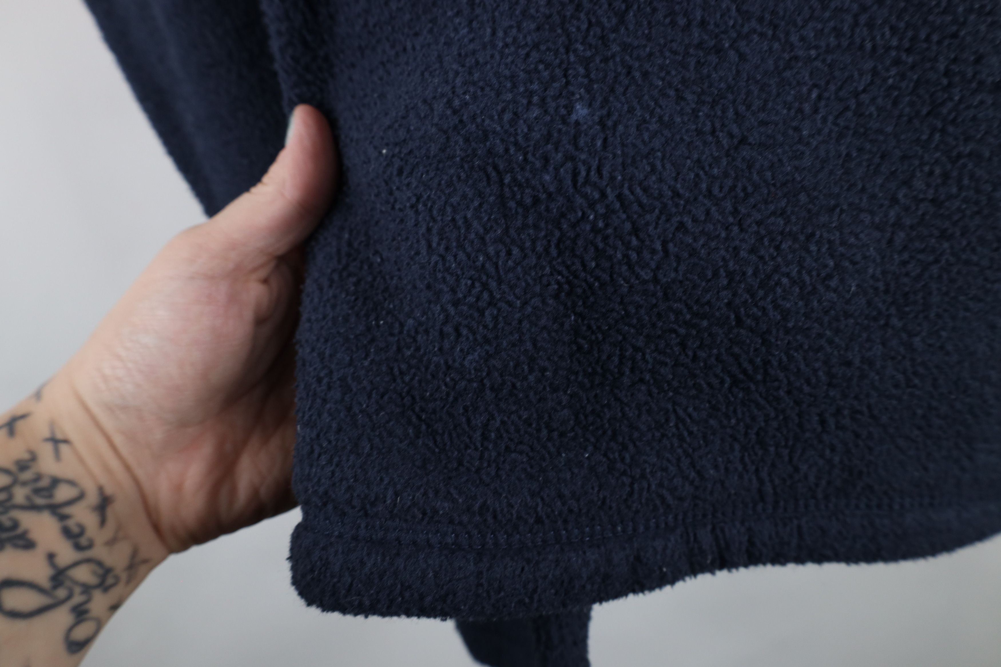 L.L. Bean × Vintage Vintage LL Bean Spell Out Half Zip Fleece Hoodie Blue Size US L / EU 52-54 / 3 - 5 Thumbnail