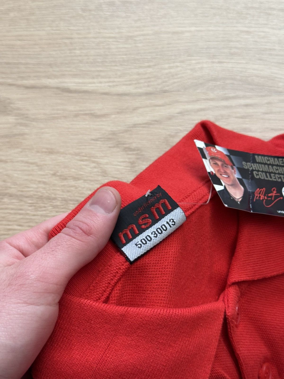 Marlboro Vintage Michael Schumacher Formula 1 Ferrari Red Polo Shirt Size US XXL / EU 58 / 5 - 6 Thumbnail