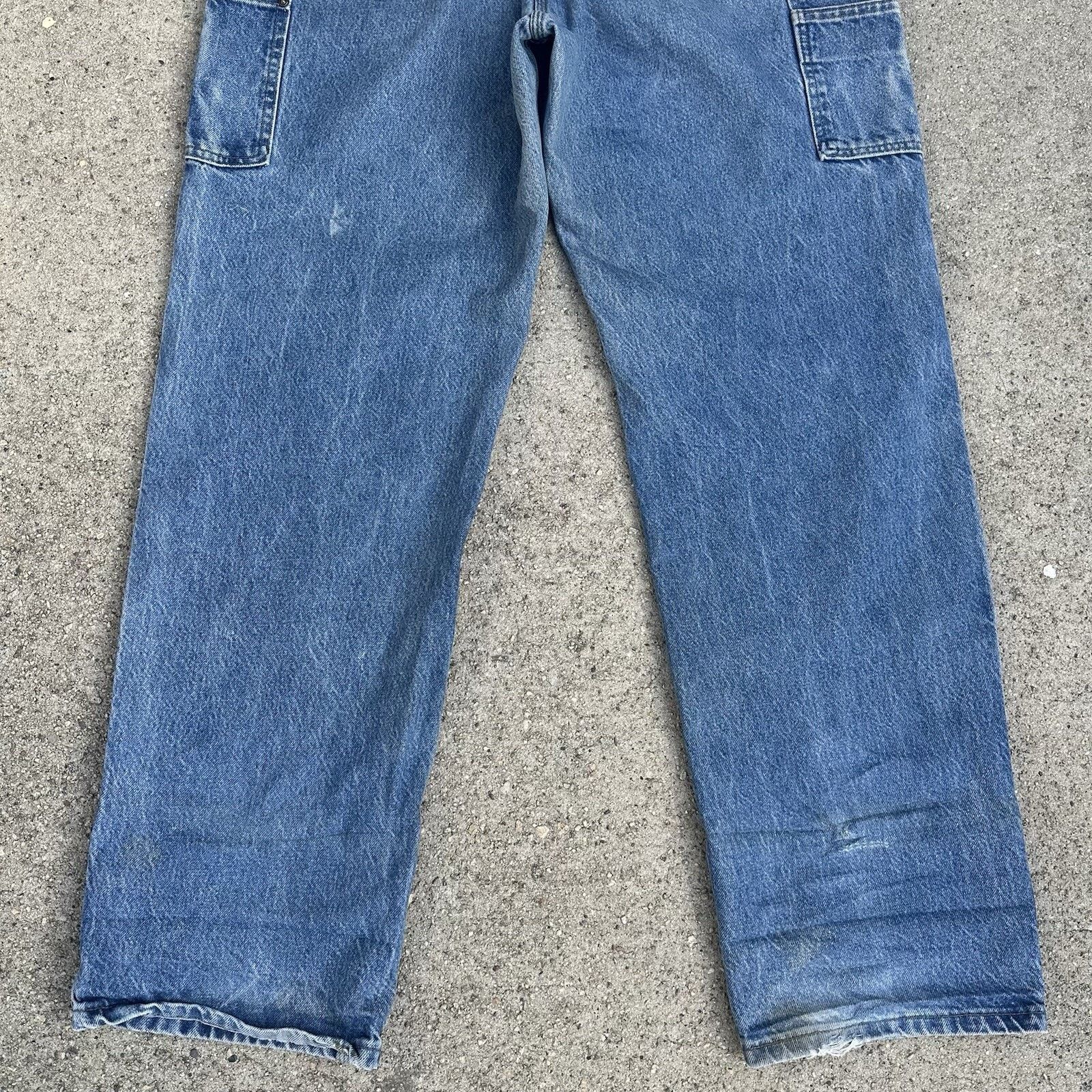 Carhartt Vintage Carhartt Faded Denim Double Knee Pants 38x34 Size US 38 / EU 54 - 6 Thumbnail