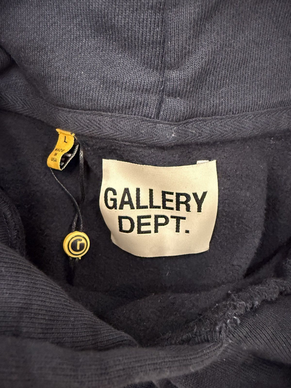 Gallery Dept. Gallery Dept. Yellow Black Hoodie Size US L / EU 52-54 / 3 - 3 Thumbnail