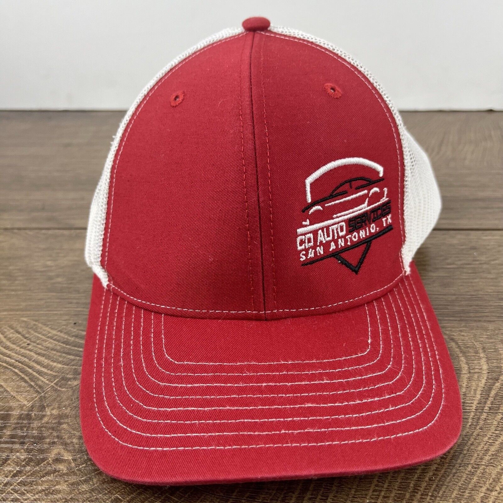 Other CD Auto Services Hat San Antonio Texas Adjustable Hat Red Ha Size ONE SIZE - 5 Thumbnail