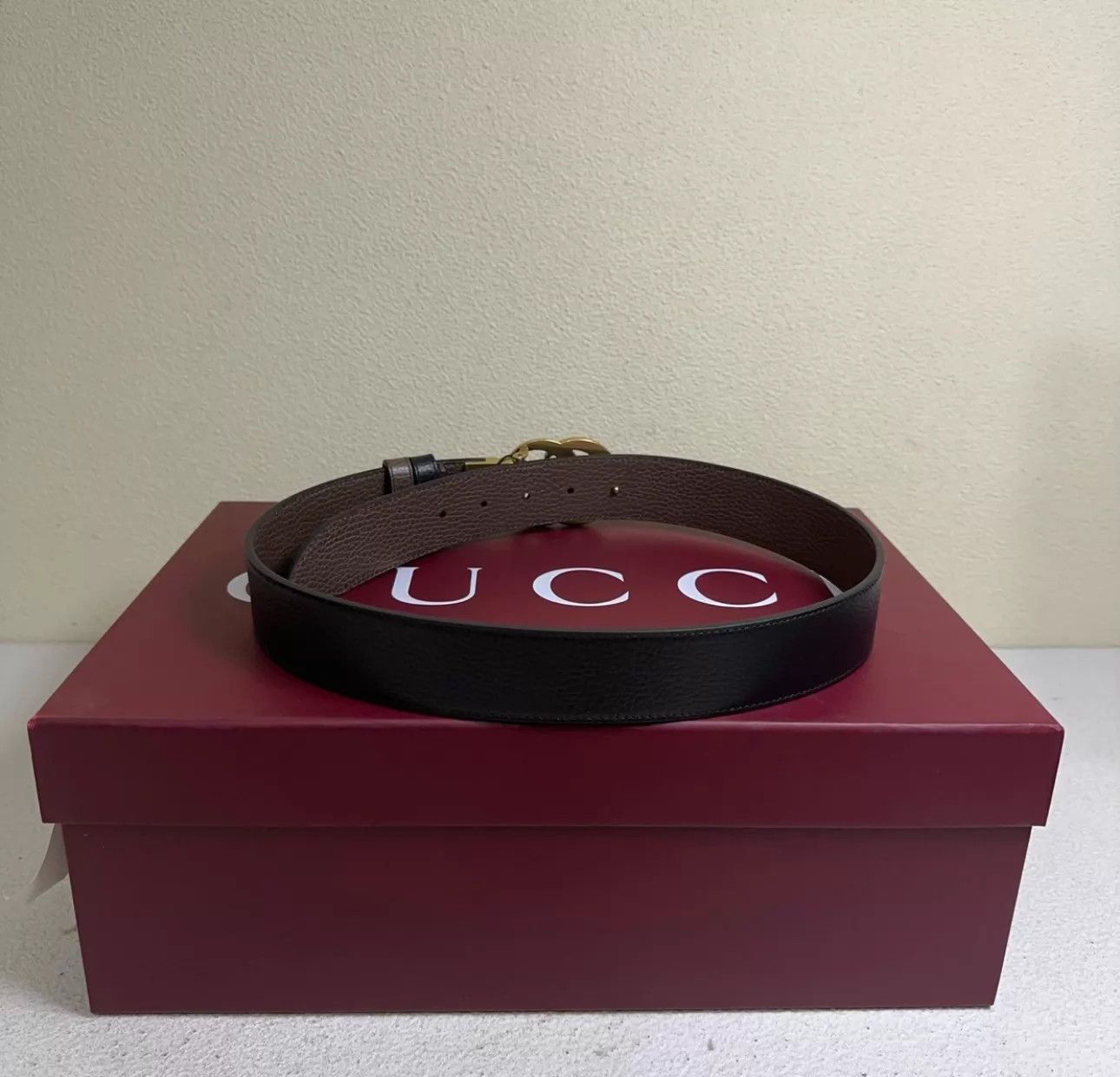Gucci Gucci Double G 3.8cm black 85cm belt Size ONE SIZE - 3 Thumbnail
