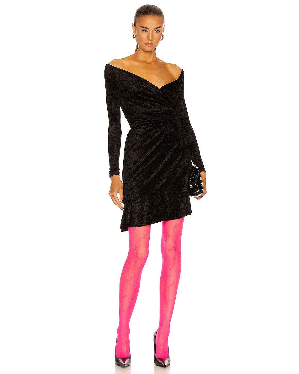 Balenciaga o1bcso1str1024 Tights All Over Fishnet in Fuchsia Size 26" / US 2 / IT 38 - 2 Thumbnail