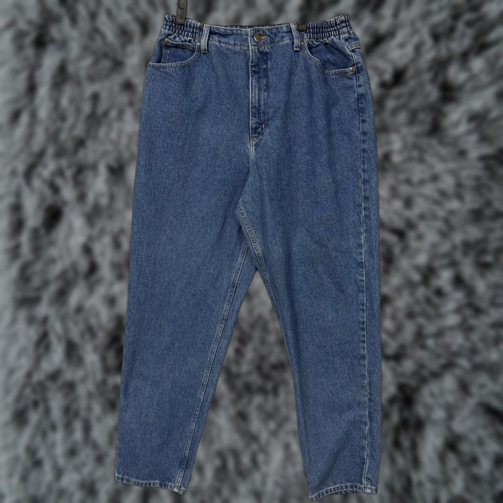Vintage VINTAGE LL Bean Jeans Womens 16R 32x29 High Rise Relaxed Tapered 100% Cotton Blue Denim Pants Size 38" / US 16 / IT 52 - 1 Thumbnail