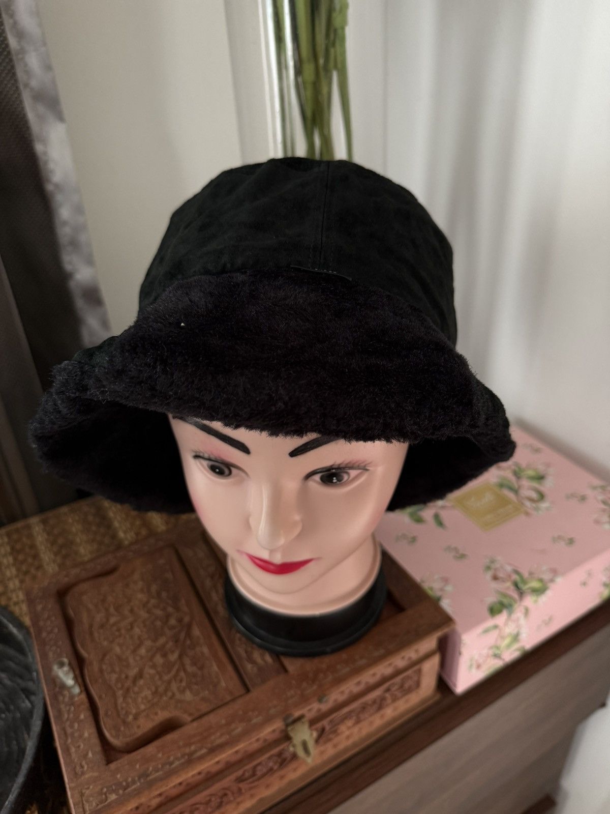 Yohji Yamamoto VINTAGE VELVET Y’SACCS by Yohji Yamamoto black Bucket Hat Size ONE SIZE - 5 Thumbnail
