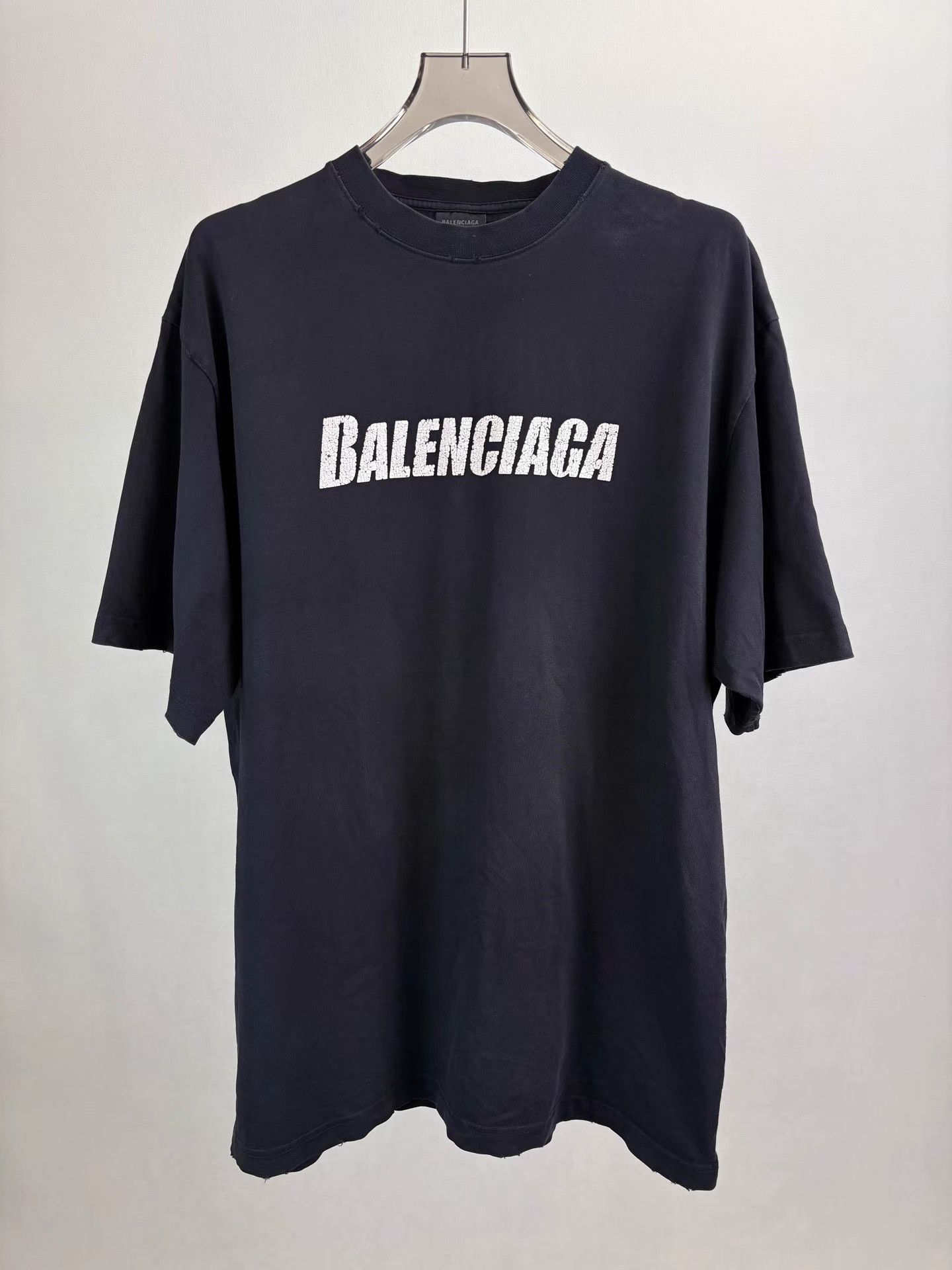 Balenciaga BALENCIAGA Vintage Distressed Logo Short Sleeve K1 Size US XS / EU 42 / 0 - 1 Thumbnail