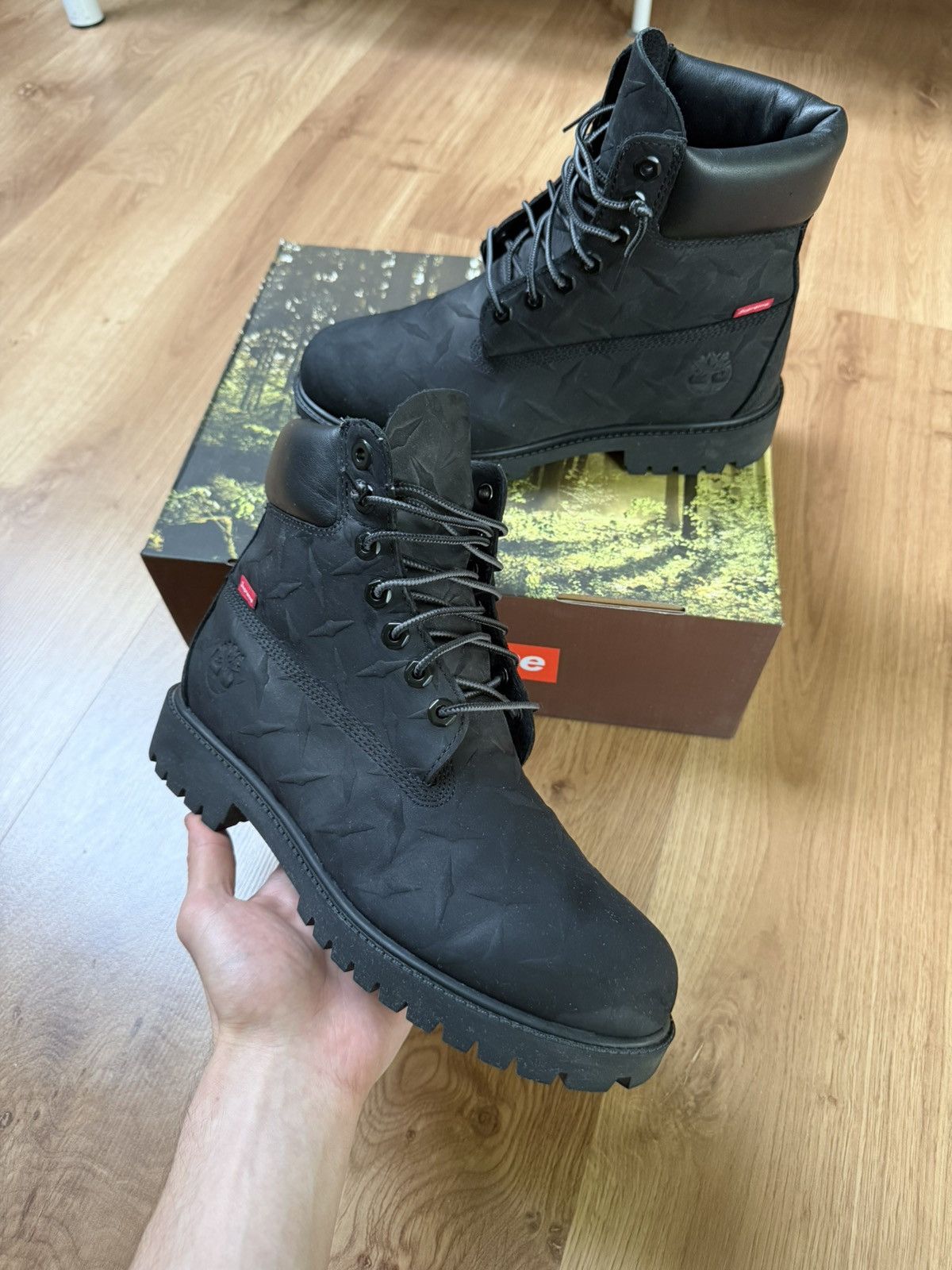 Supreme × Timberland Supreme x Timberland Diamond plated fw26 Size US 8.5 / EU 41-42 - 1 Thumbnail