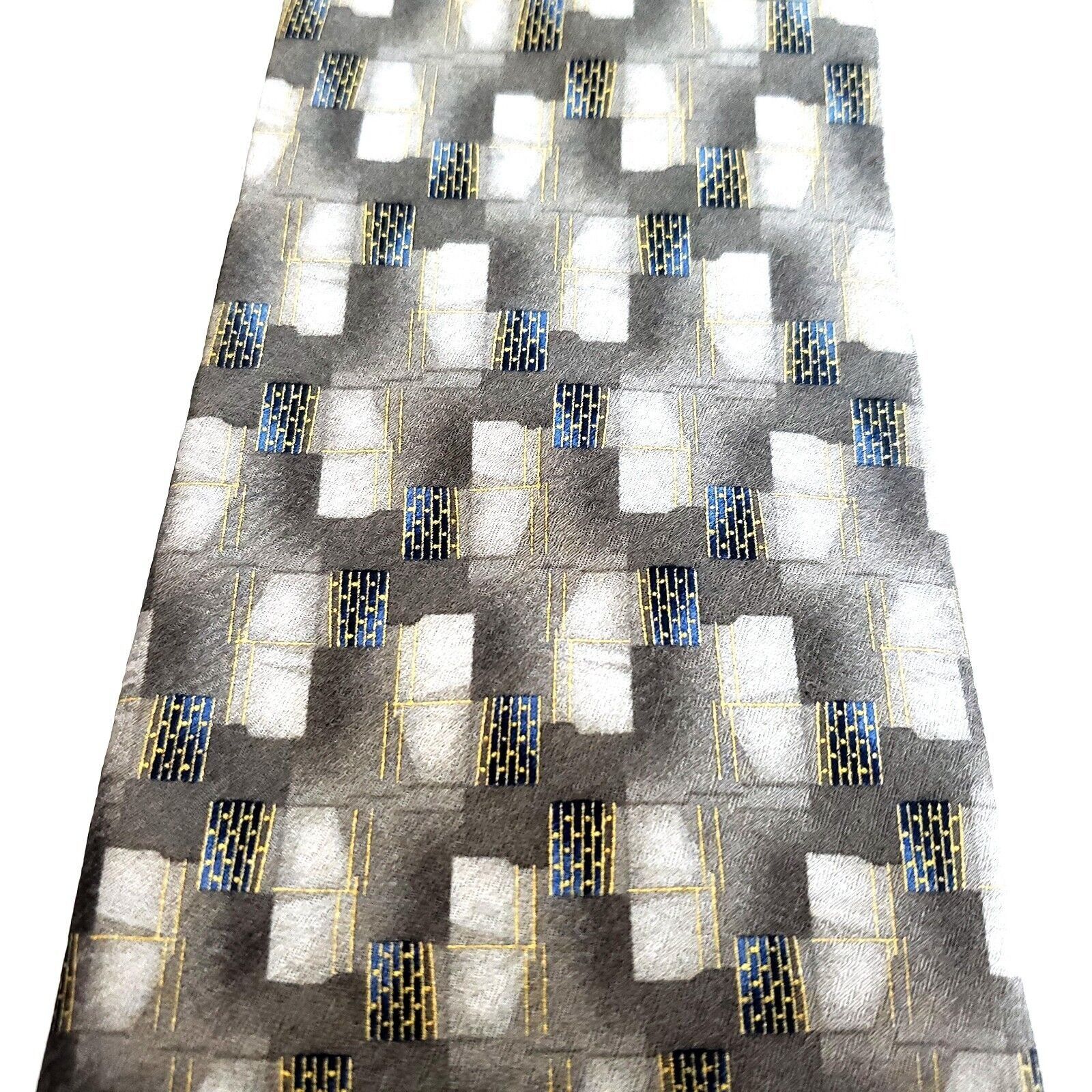 Pierre Cardin Pierre Cardin Beige Tan Abstract Geometric Print Long Wide S Size ONE SIZE - 2 Thumbnail
