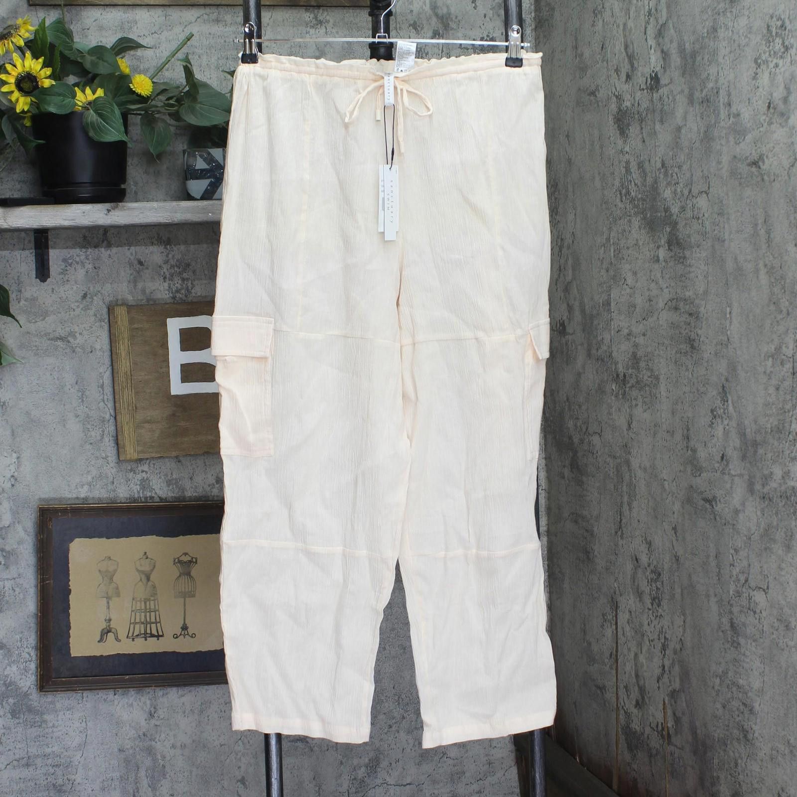 Sanctuary Nwt Sanctuary Cover Up Pants Sacc24849 White Sand Pink M Size ONE SIZE - 1 Thumbnail