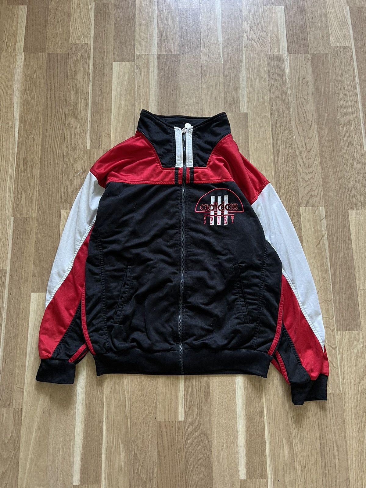 Adidas × Vintage Adidas Sport vintage 90s zip up track jacket opium Size US M / EU 48-50 / 2 - 1 Thumbnail