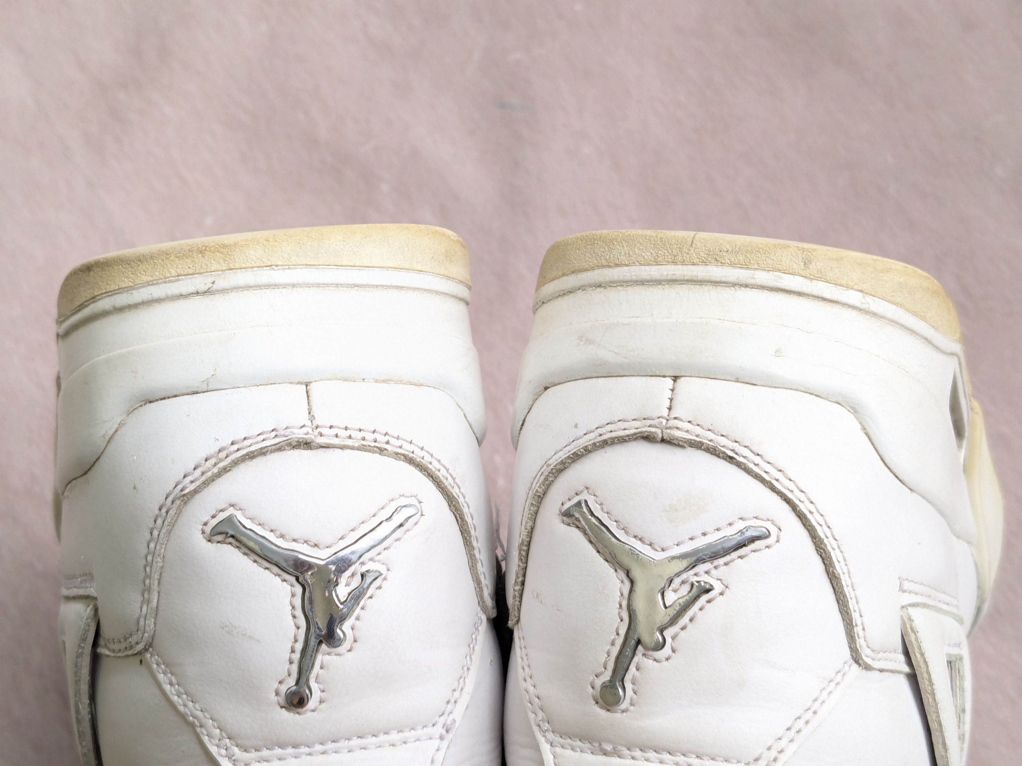 Jordan Brand Nike Air Jordan 4 Retro Pure Money 12 White Silver Leather Size US 12 / EU 45 - 12 Thumbnail