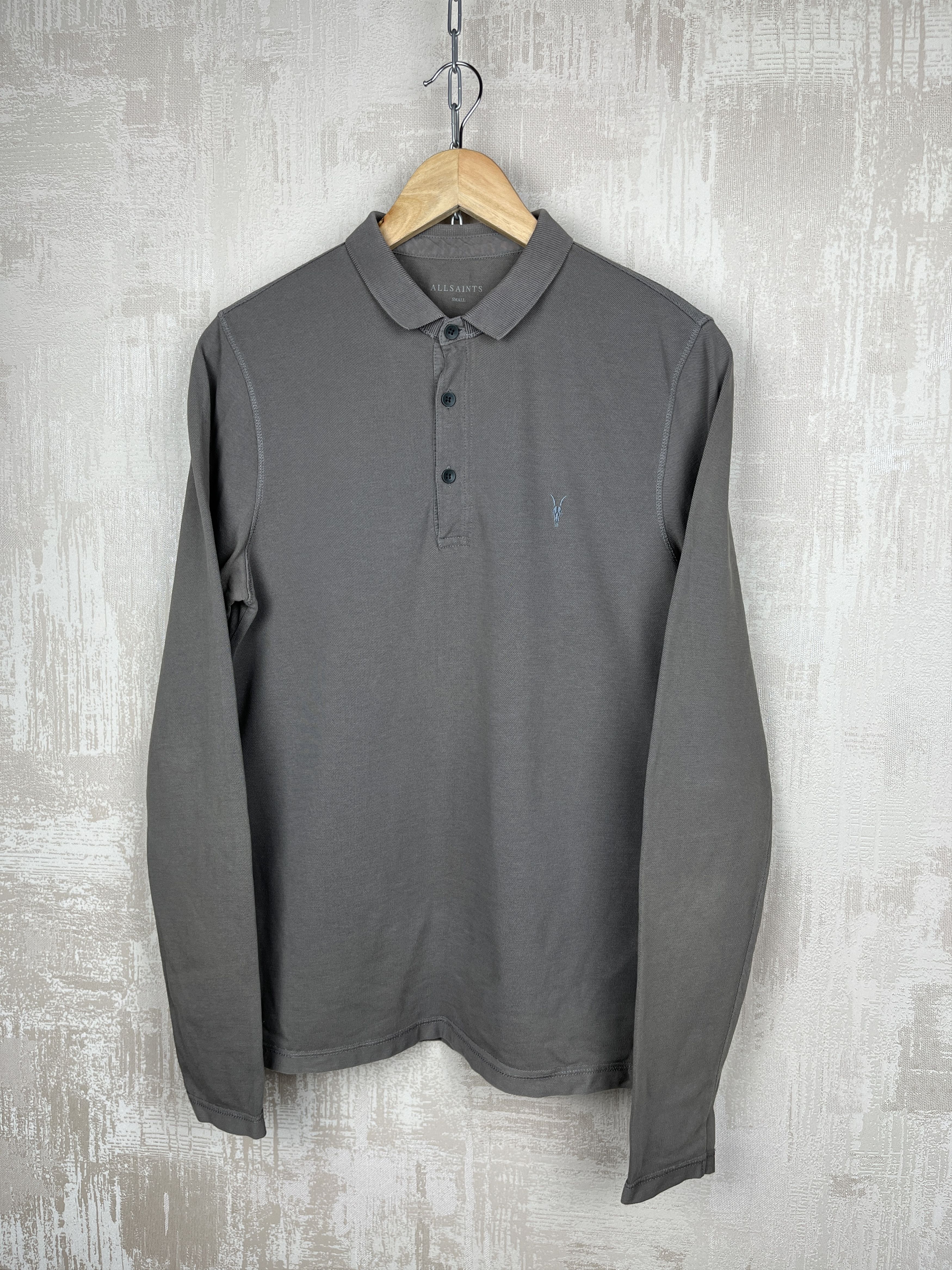 Allsaints AllSaints Reform Long Sleeve Polo T-shirt Pullover Size US S / EU 44-46 / 1 - 8 Thumbnail