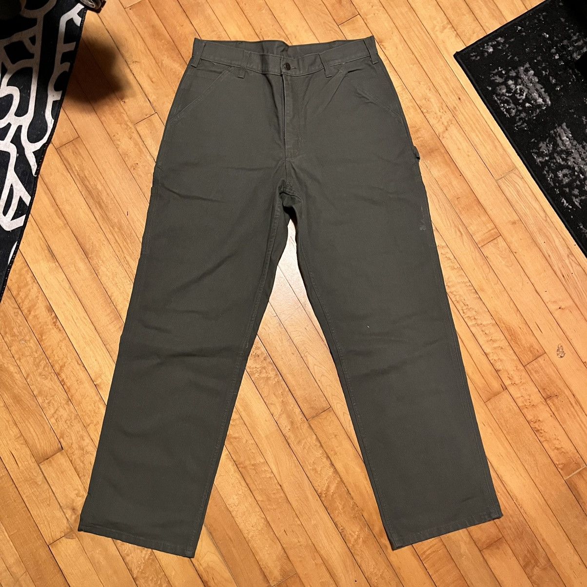 Carhartt Carhartt canvas olive green pants Size US 34 / EU 50 - 2 Thumbnail