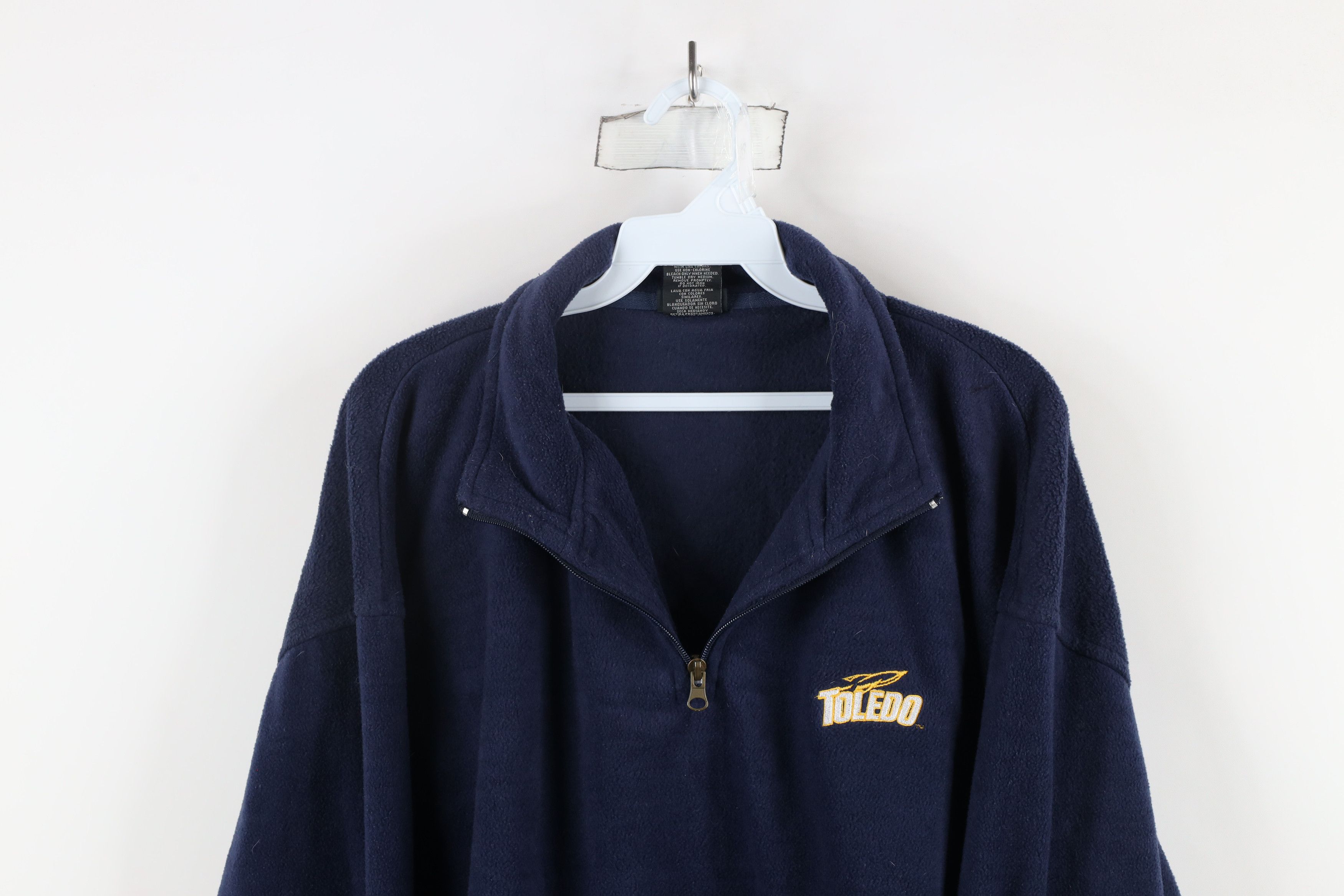 Vintage Vintage 90s University of Toledo Fleece Pullover Sweater Size US XL / EU 56 / 4 - 2 Thumbnail