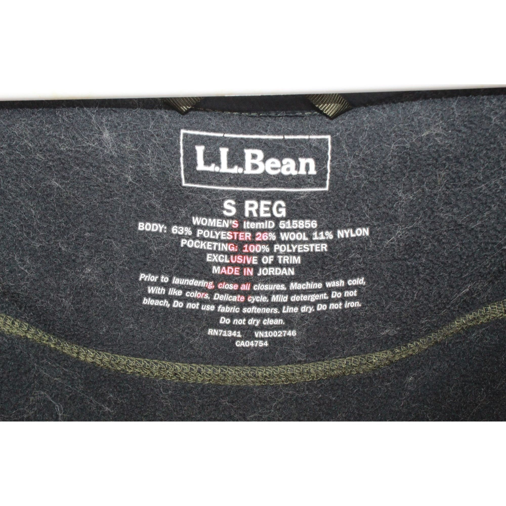 L.L. Bean LL Bean WoolTek Coat Hooded Deep Forest Heather Size S / US 4 / IT 40 - 7 Thumbnail