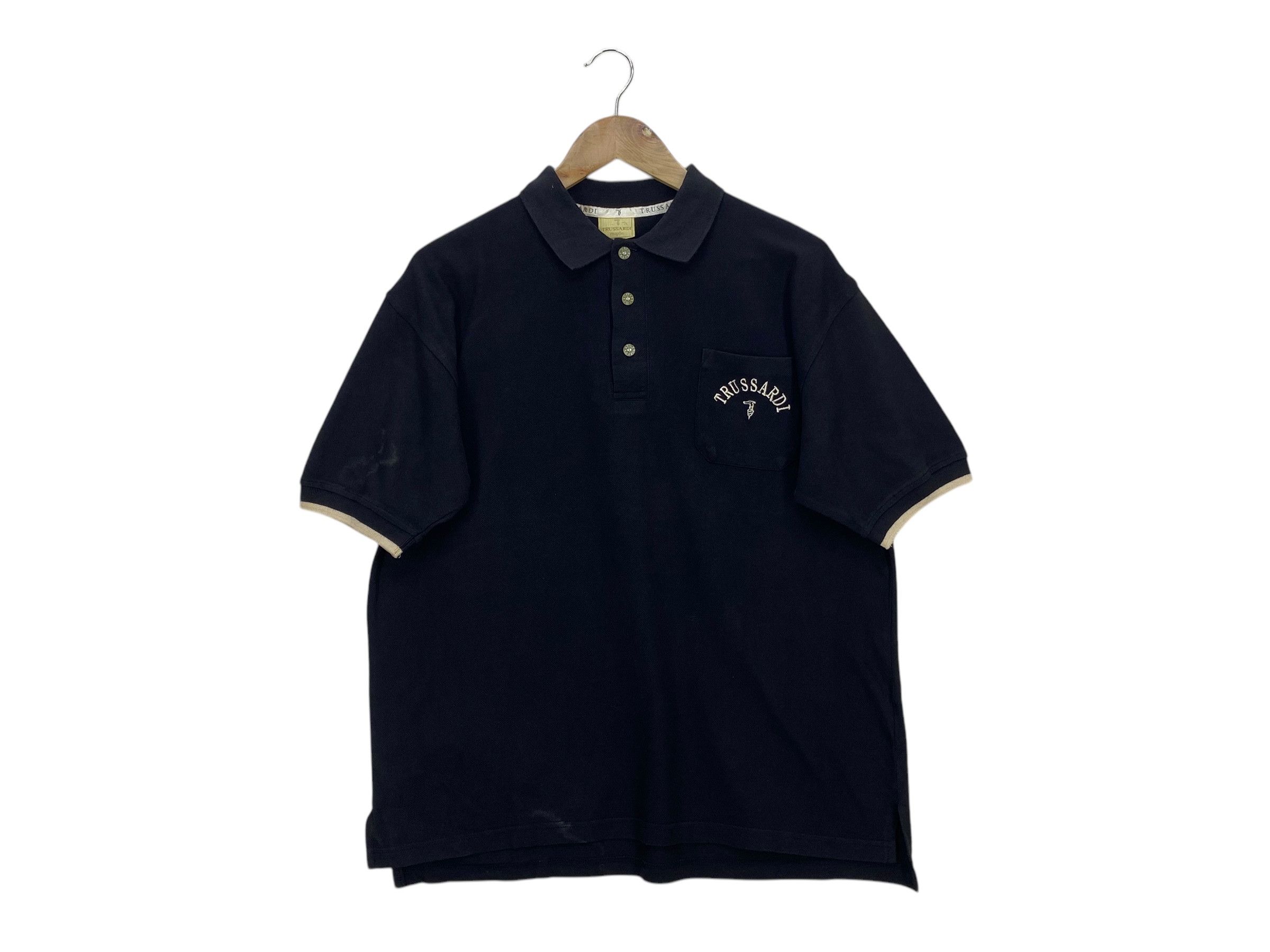 Vintage Trussardi Polo Shirt Designer T-shirt Size US S / EU 44-46 / 1 - 2 Thumbnail