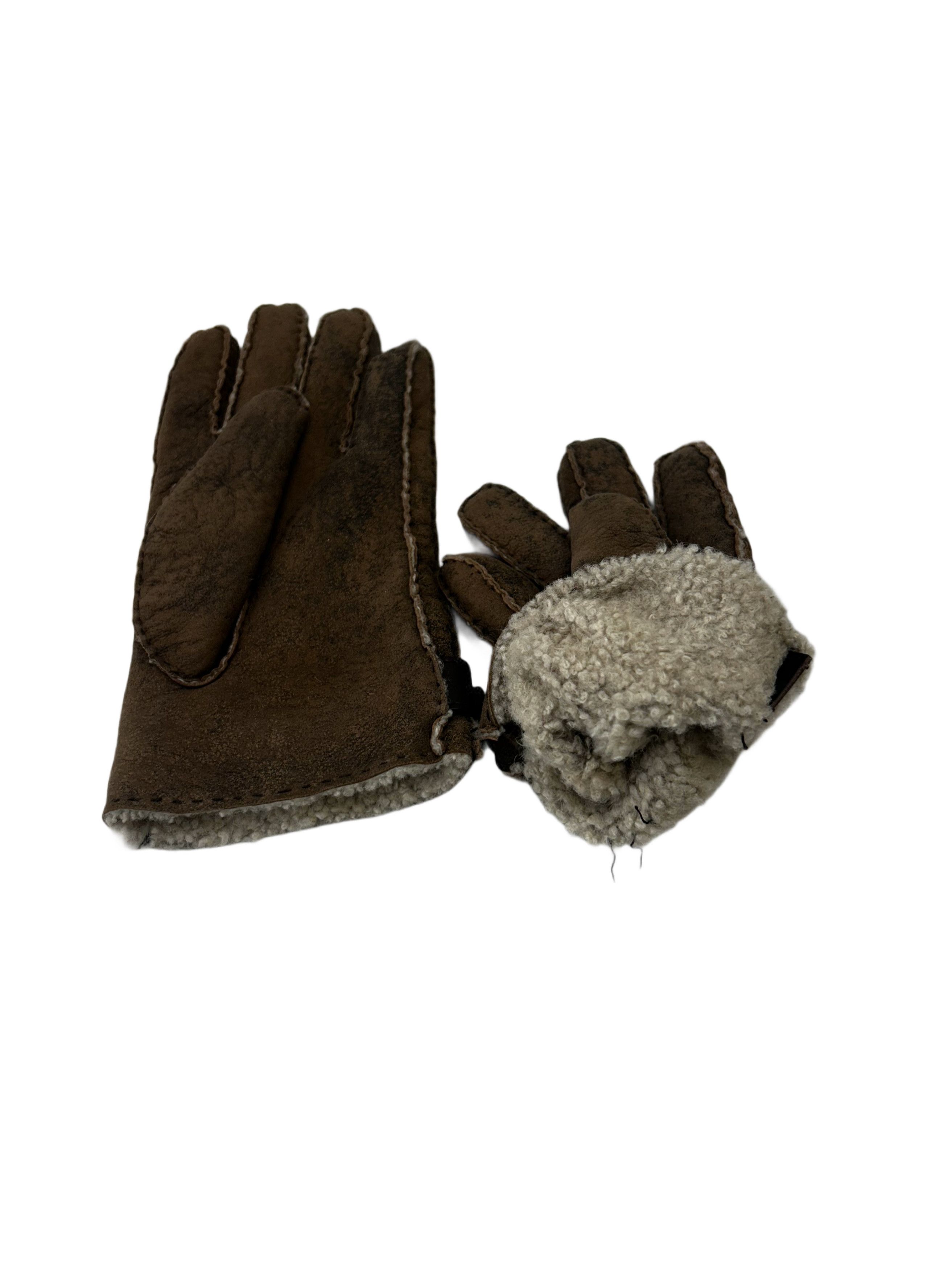 Prada Prada Shearling Gloves With Buckle Fastening SIZE 10 Size ONE SIZE - 3 Thumbnail