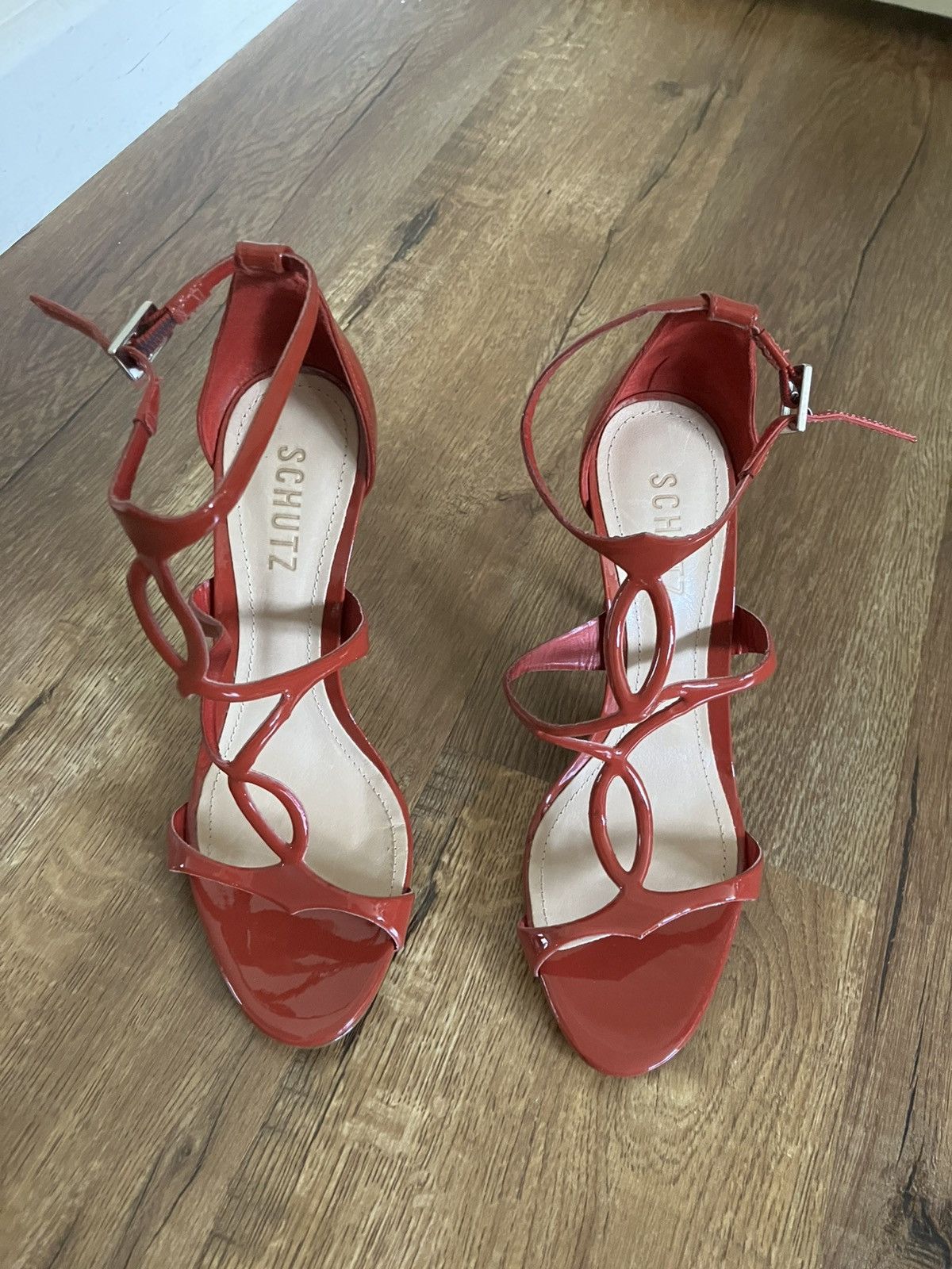 SCHUTZ SCHUTZ Women's Rania Scarlet, 6.5 Heeled Sandal NWOB Size US 6.5 / IT 36.5 - 3 Thumbnail