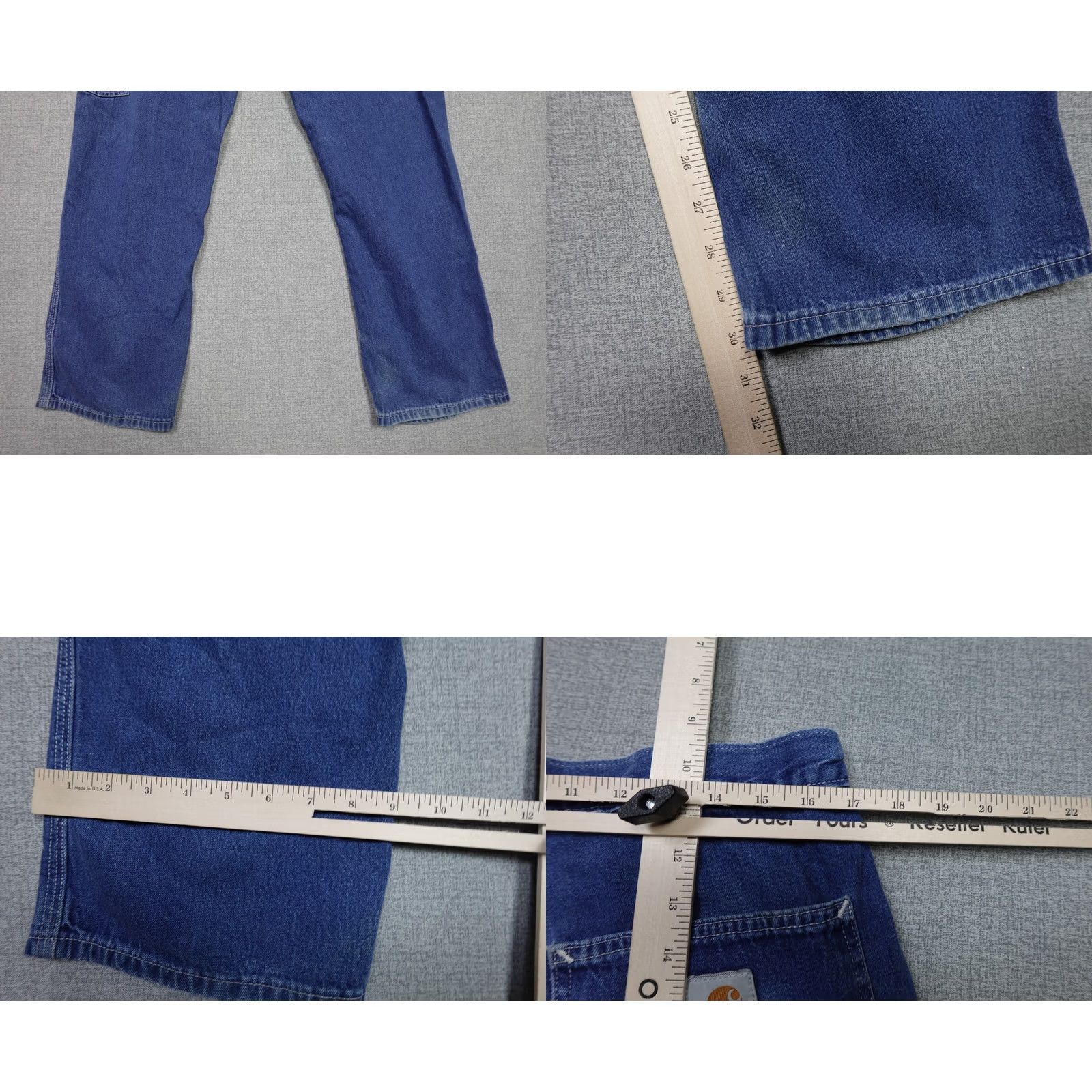 Carhartt Carhartt Jeans Men 34x30 Blue Relaxed Straight Fit Dark Wash Denim 5-Pocket 34in Waist Black? Size US 34 / EU 50 - 8 Thumbnail