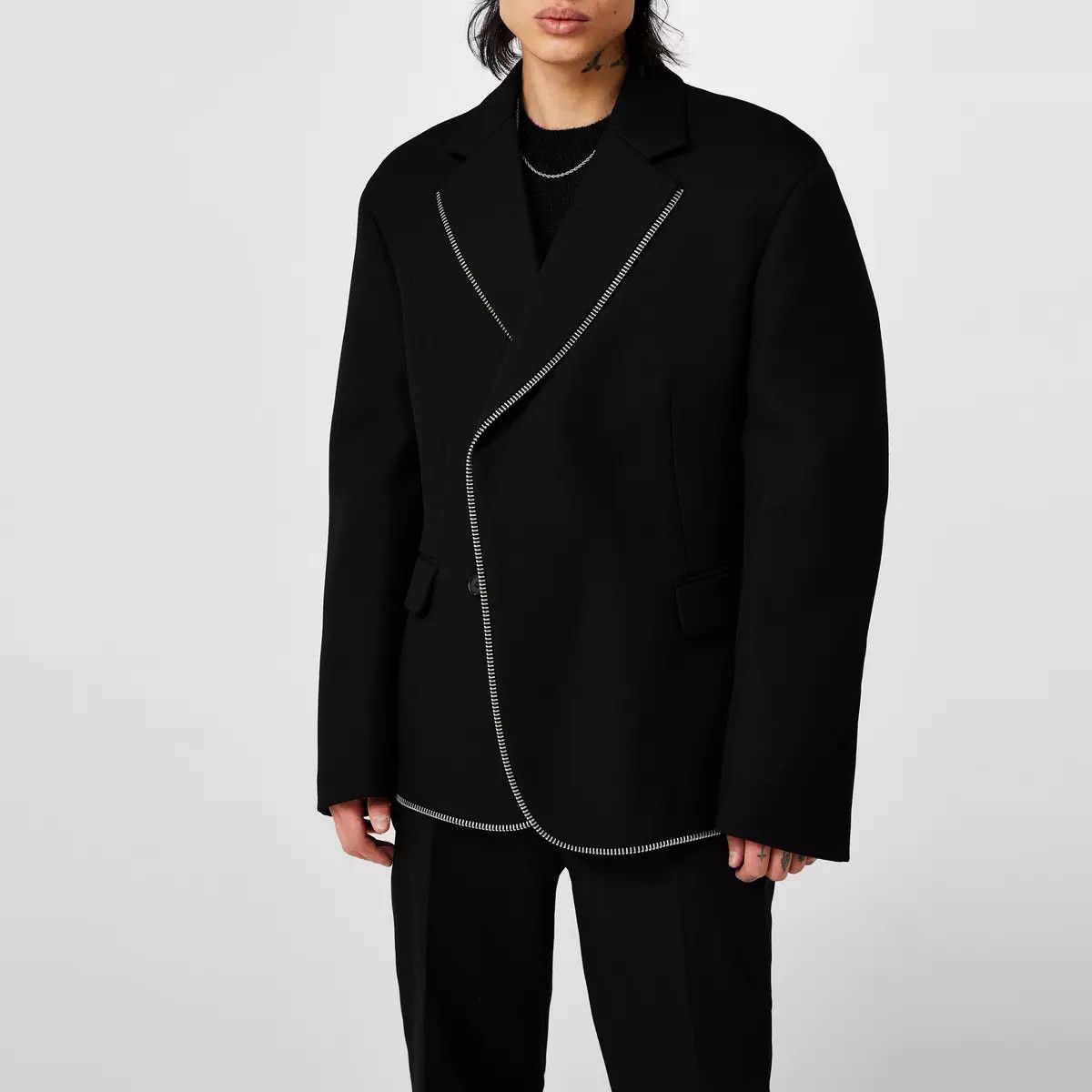 Off-White o1y0225 Blazer in Black Size US L / EU 52-54 / 3 - 3 Thumbnail