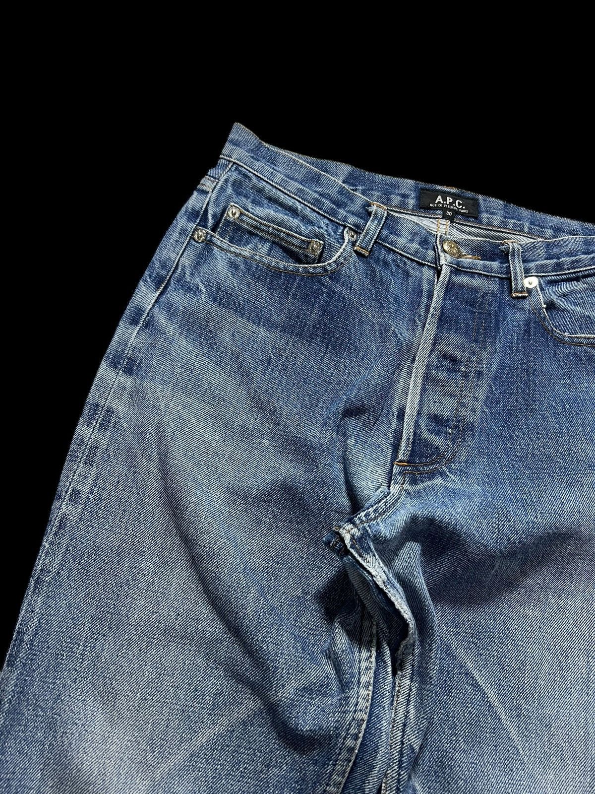 A.P.C. × If Six Was Nine 💥Selvedge Rare💥Vintage A.P.C Distress Washed Selvedge Jeans Size US 28 / EU 44 - 7 Thumbnail
