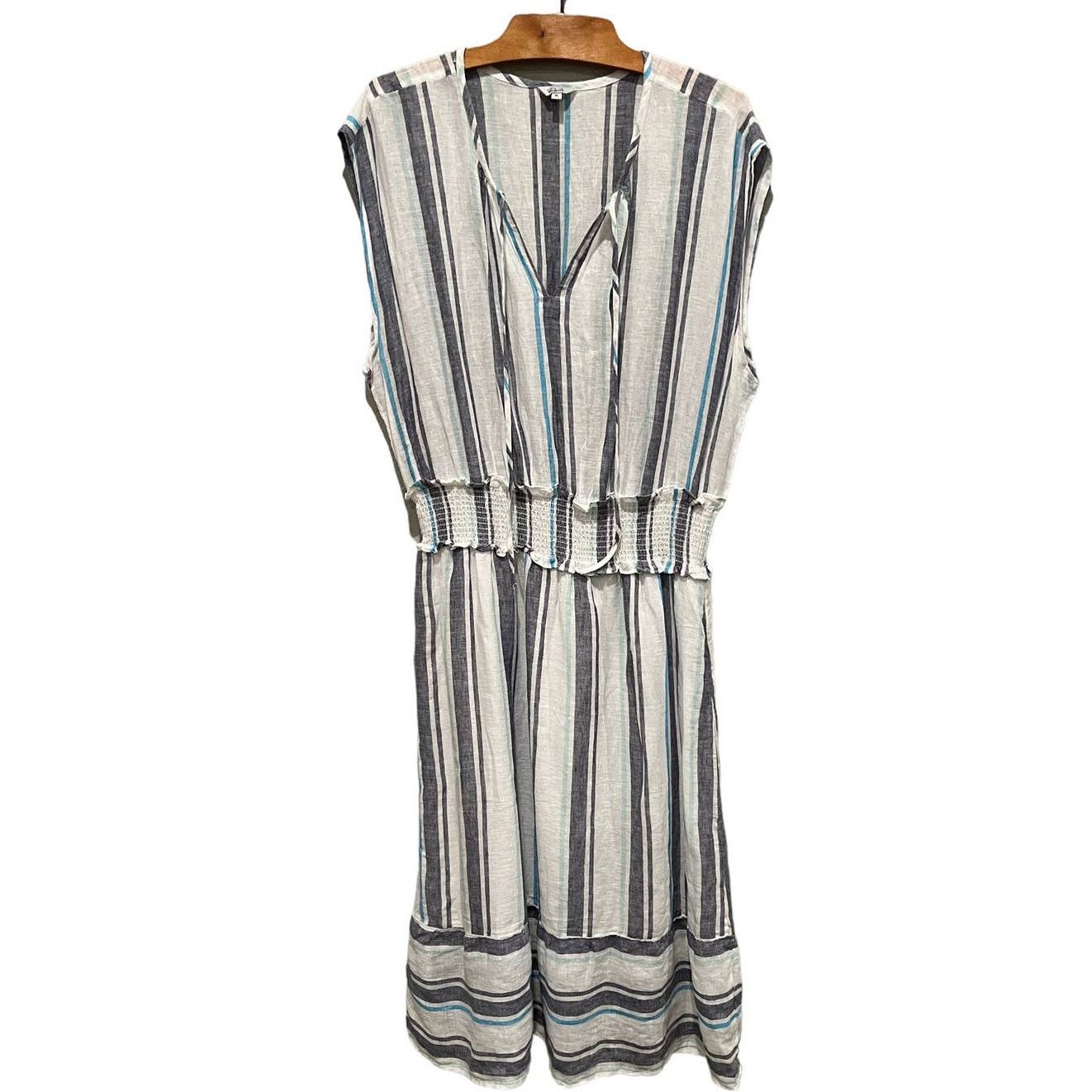 Rails RAILS Ashlyn Stripe Smocked Waist Dress Size XL Size XL / US 12-14 / IT 48-50 - 3 Thumbnail