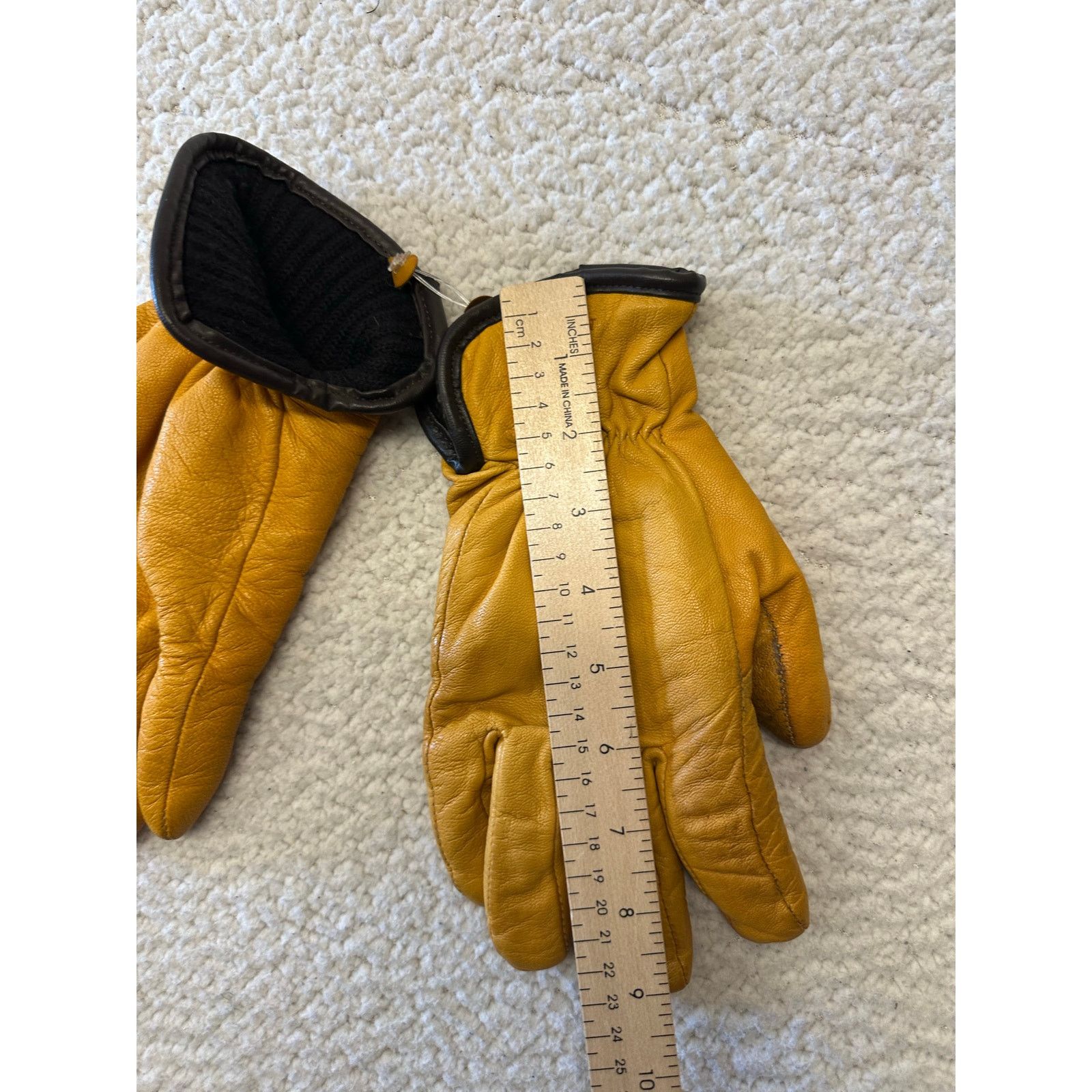Filson Filson Mens Goat Leather Gloves Merino Wool Lined Small Size ONE SIZE - 2 Thumbnail