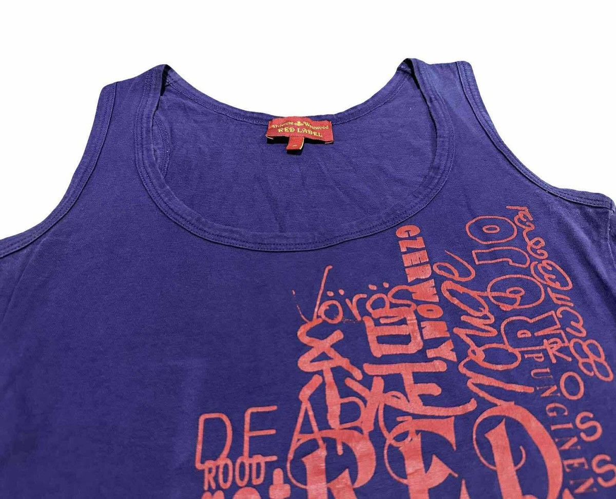 Vivienne Westwood 🔥Y2K Vintage Vivienne Westwood Orb Poem Cropped Tank Top Size US S / EU 44-46 / 1 - 3 Thumbnail