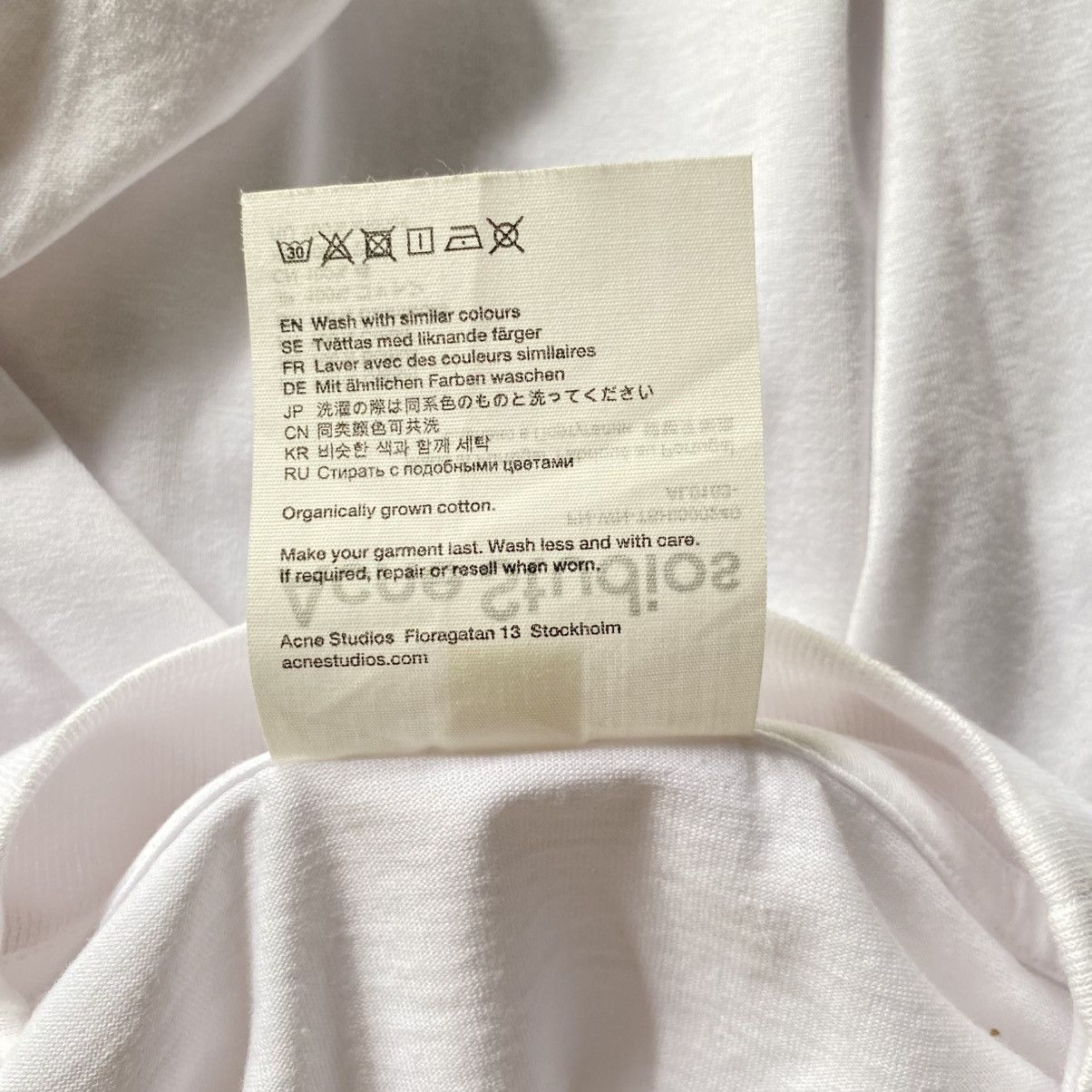 Acne Studios Acne Studios White Short-Sleeve T-Shirt Size S / US 4 / IT 40 - 11 Thumbnail