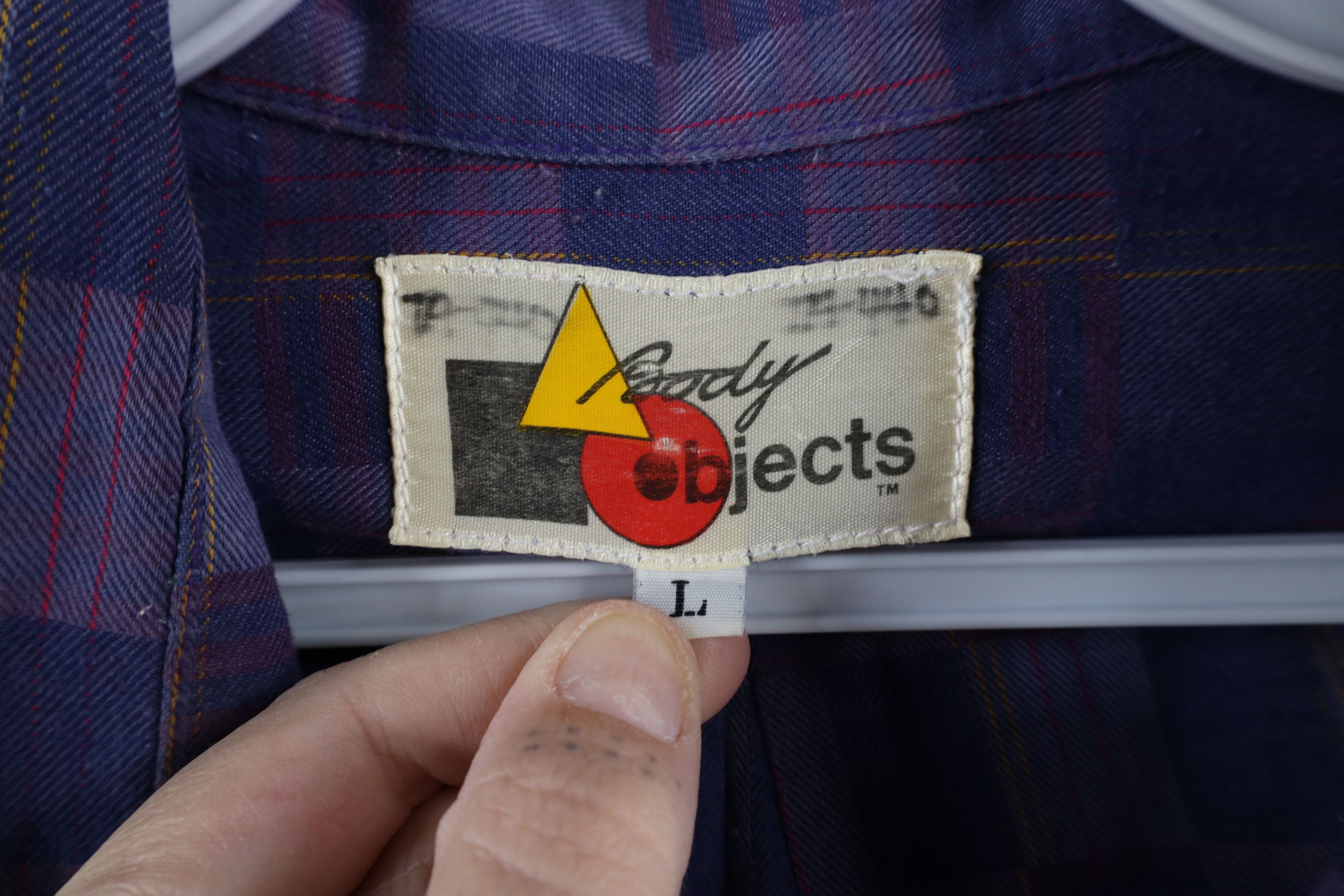 Vintage Vintage 90s Streetwear Geometric Collared Button Shirt Size US L / EU 52-54 / 3 - 5 Thumbnail