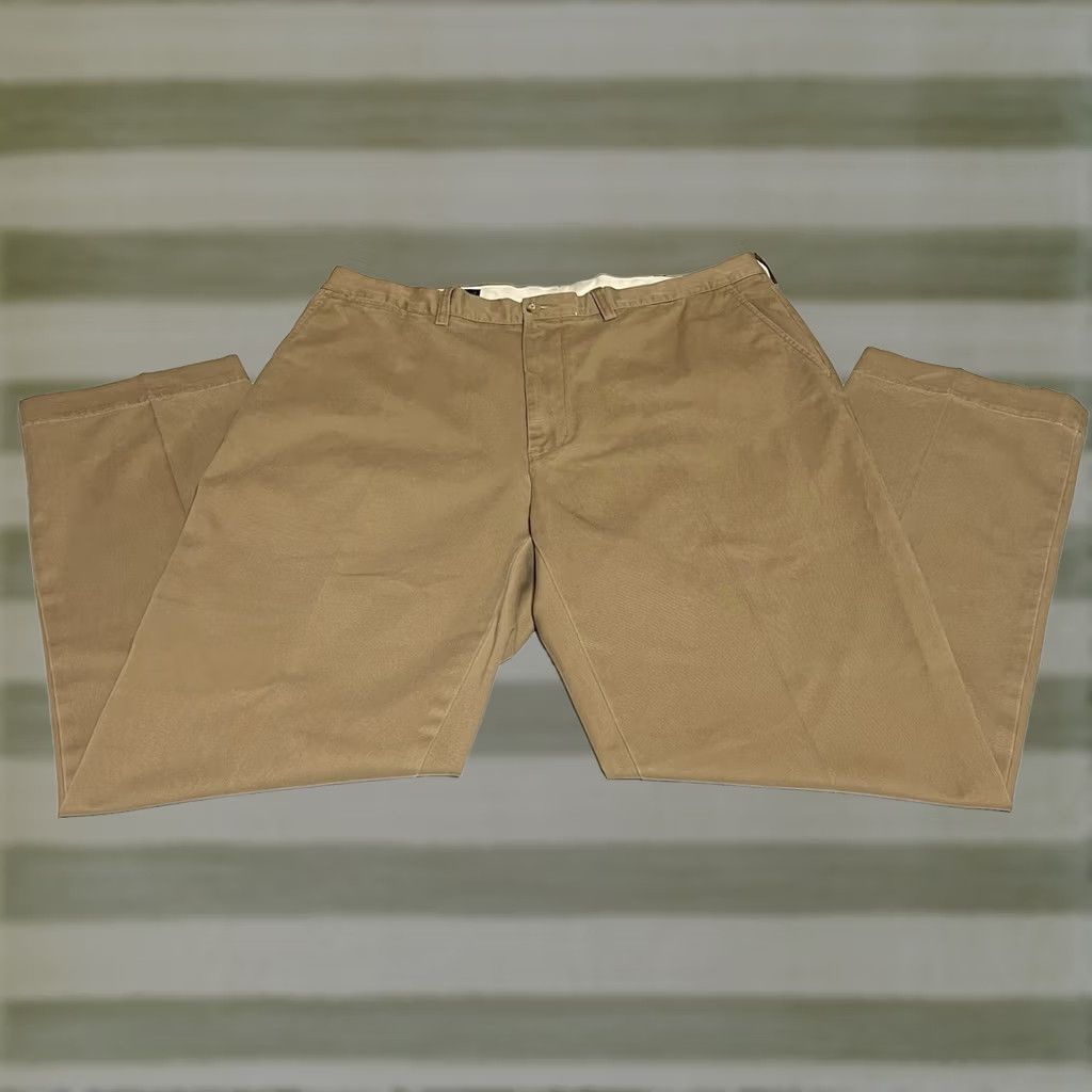 Polo Ralph Lauren VINTAGE Polo Ralph Lauren Prospect Pants Mens 38x32 Chino Beige Flat Front Straight Leg Shirt? Size US M / EU 48-50 / 2 - 1 Thumbnail