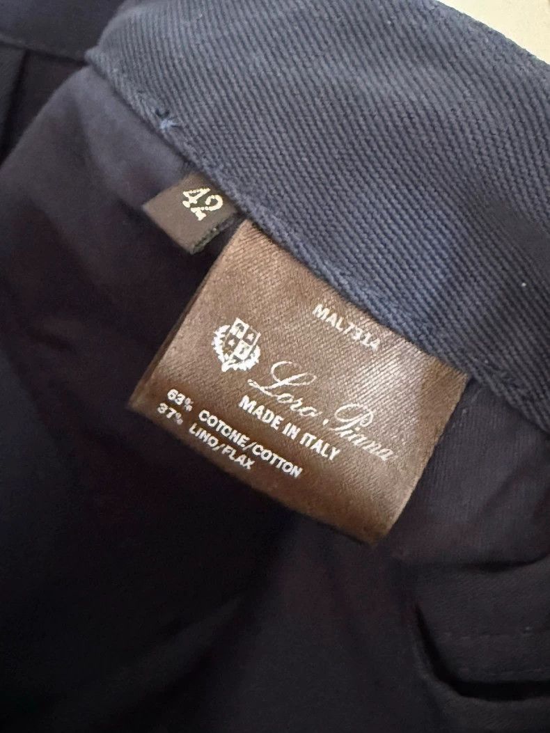 Loro Piana LORO PIANA Navy blue high waist shorts Size 27" / US 4 / IT 40 - 5 Thumbnail