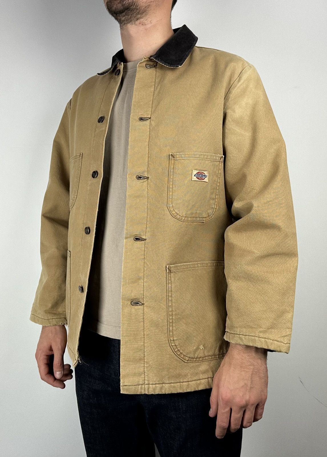 Vintage Dickies Vintage Workwear Cotton Button Up Light Jacket SizeM Size US M / EU 48-50 / 2 - 1 Thumbnail