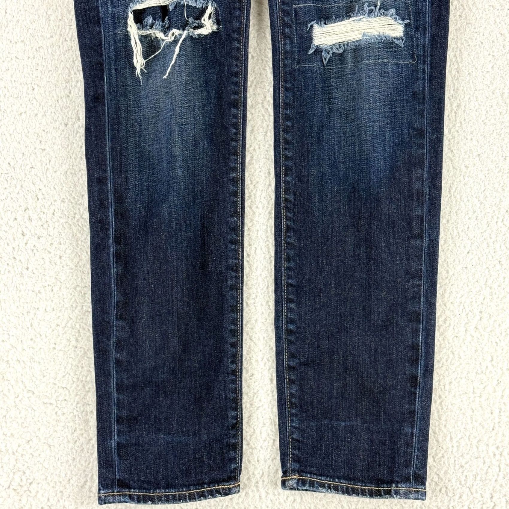 Simon Miller Simon Miller Jeans Womens Slim Straight Mid-Rise Distressed Blue Denim Jeans 26 Blue Denim Slim Straight Womens Jeans Size 26" / US 2 / IT 38 - 3 Thumbnail