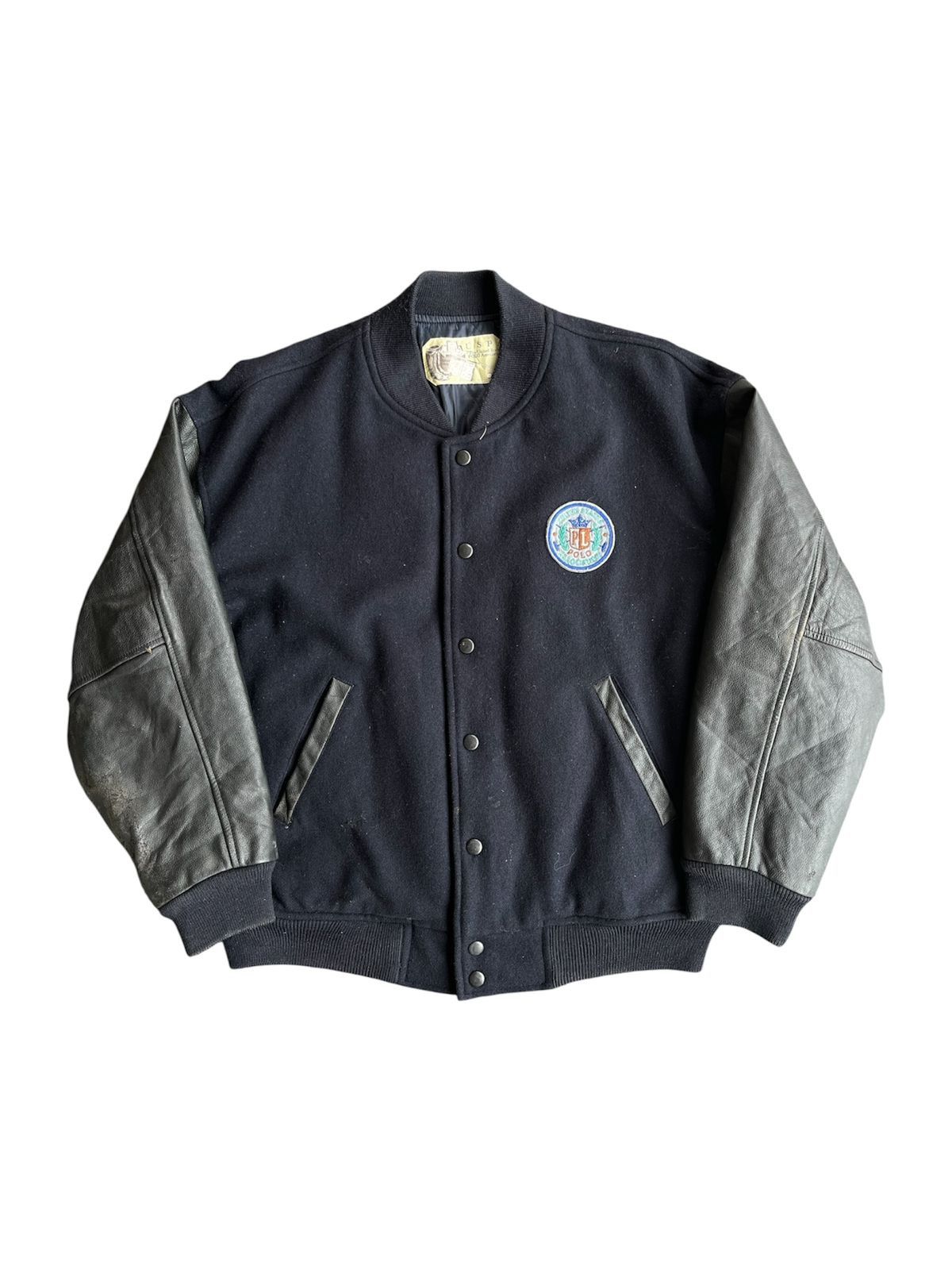 U.S. Polo Assn. 80s US Polo Association Leather Wool Varsity Jacket Size US XL / EU 56 / 4 - 1 Thumbnail