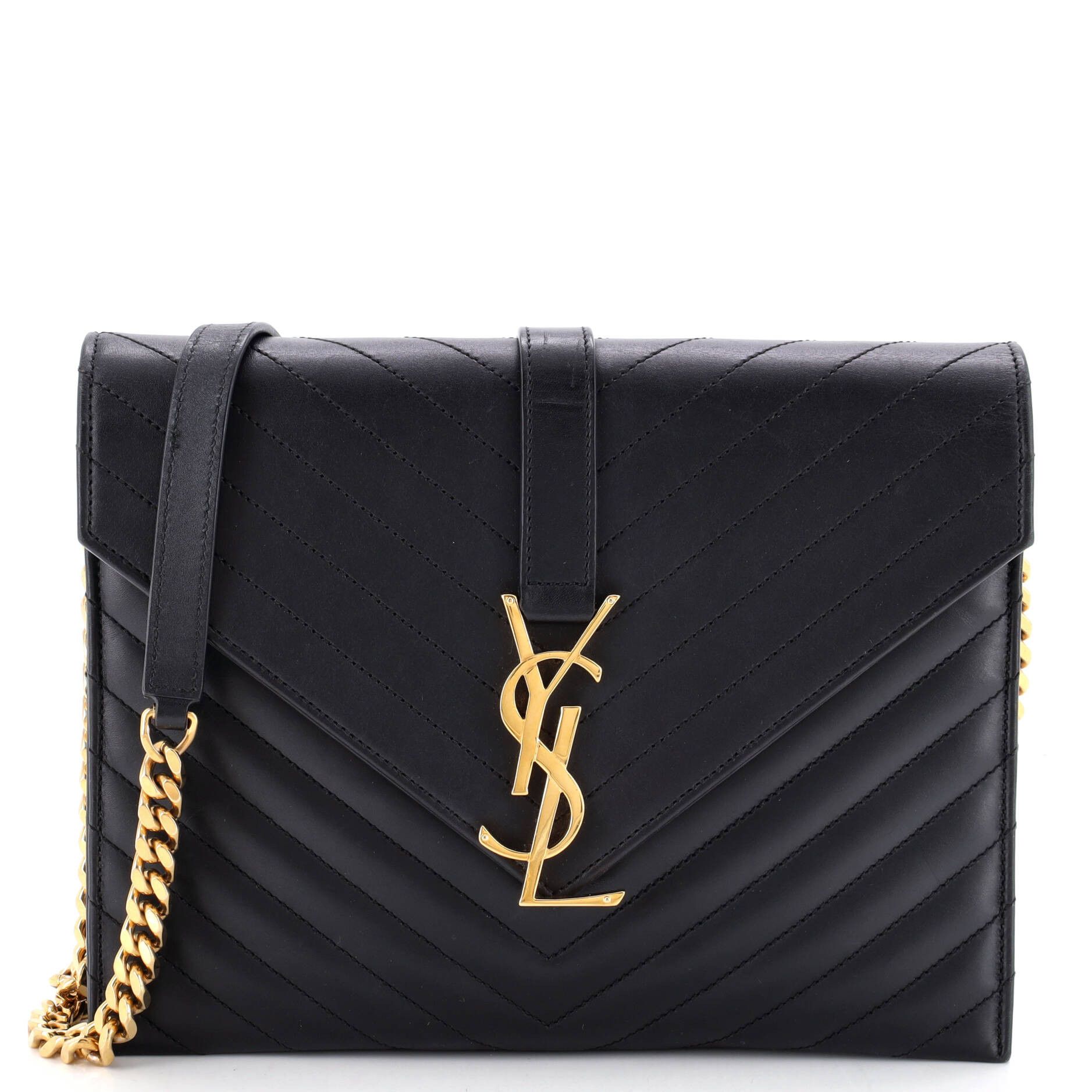Saint Laurent Paris Classic Monogram Envelope Chain Bag Size ONE SIZE - 1 Thumbnail